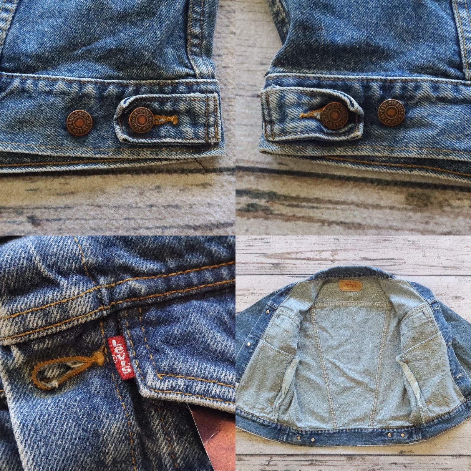 Levi's Vintage Levi's Trucker Jacket S Blue Denim Motorcycle Jacket Mens Levi's Trucker 593 Denim Jacket Size US S / EU 44-46 / 1 - 10 Thumbnail