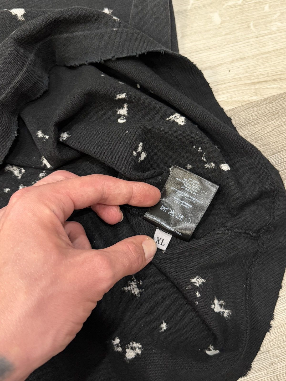 Satoshi Nakamoto Satoshi Nakamoto Destroyed Luke Tee Black Size XL Size US XL / EU 56 / 4 - 6 Thumbnail