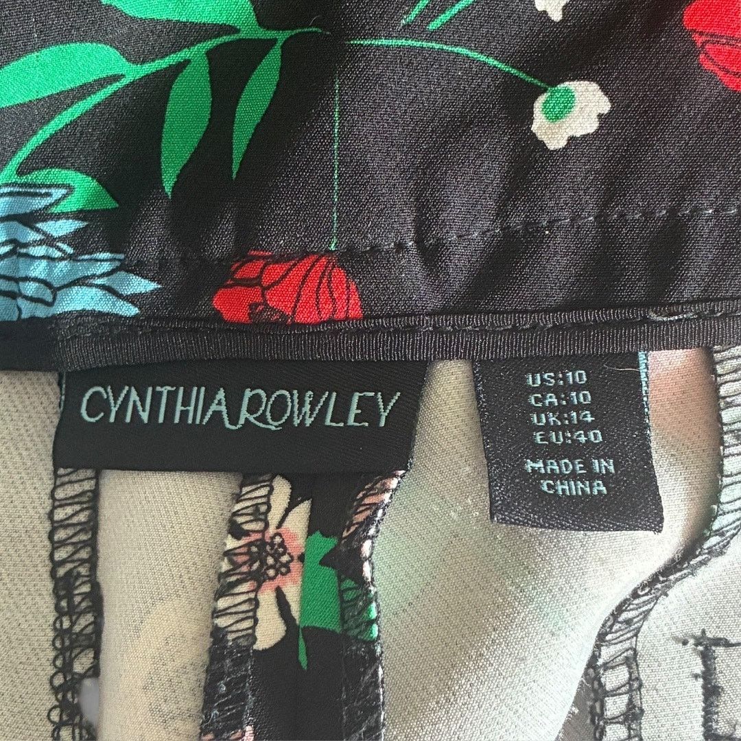 Cynthia Rowley Cynthia Rowley floral straight leg ankle length dress pants Size 32" / US 10 / IT 46 - 6 Thumbnail