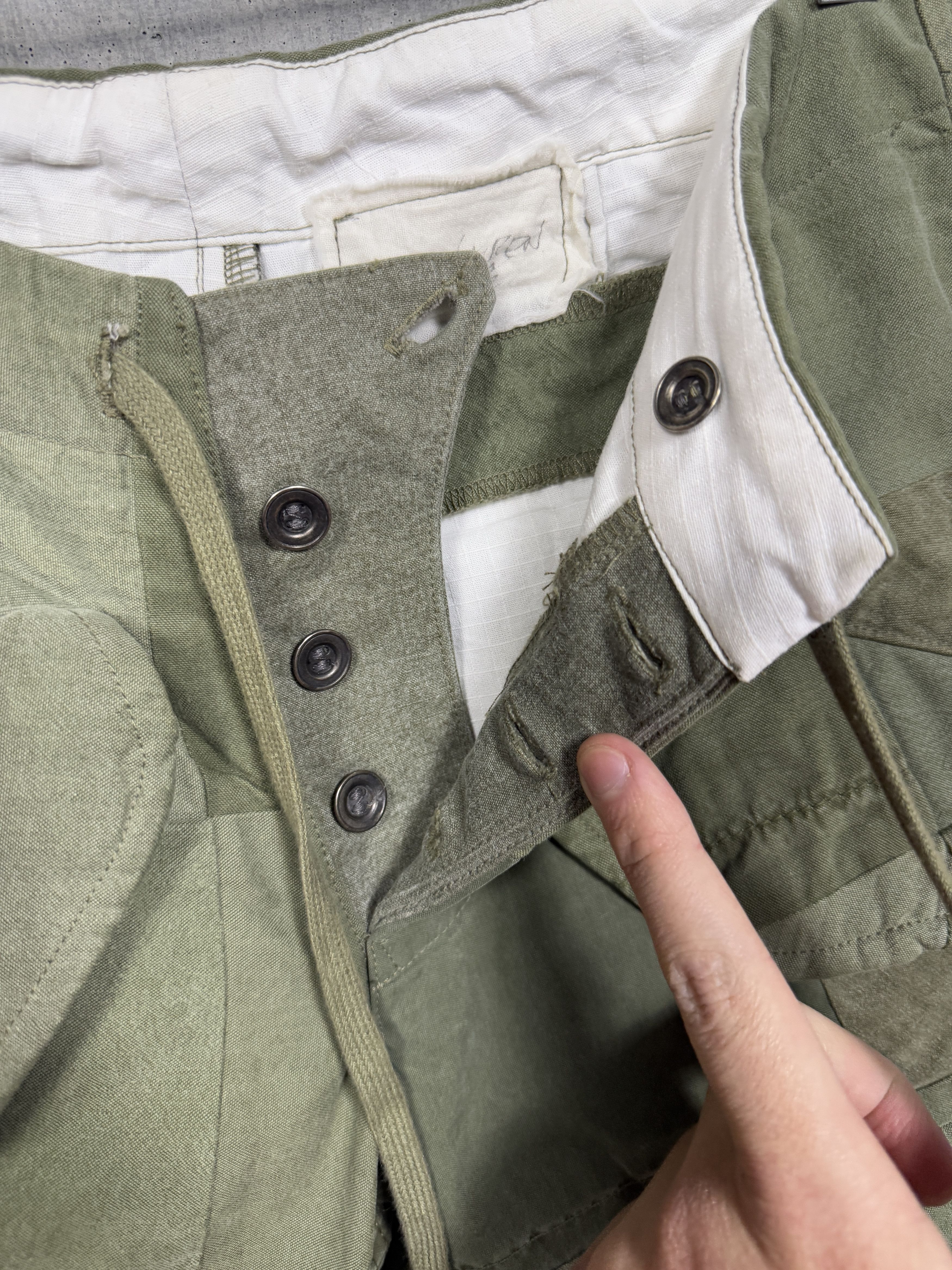 Greg Lauren Greg Lauren Patchwork Cargo Jogger Pants Size US 30 / EU 46 - 3 Thumbnail