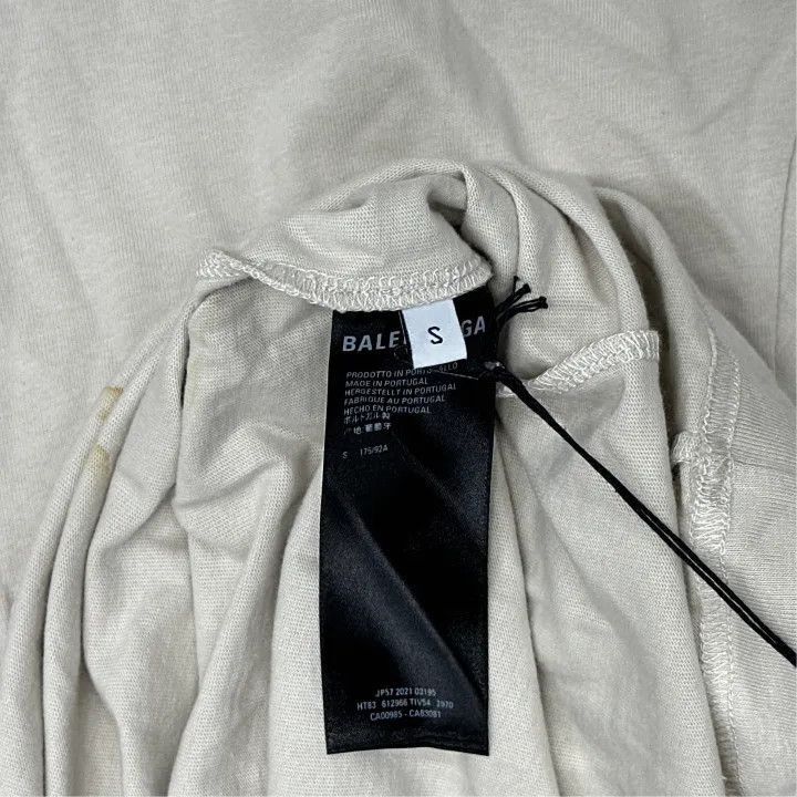 Balenciaga Balenciaga Balenciaga Logo Print Crew Neck TShirt -2507 Size US S / EU 44-46 / 1 - 3 Thumbnail