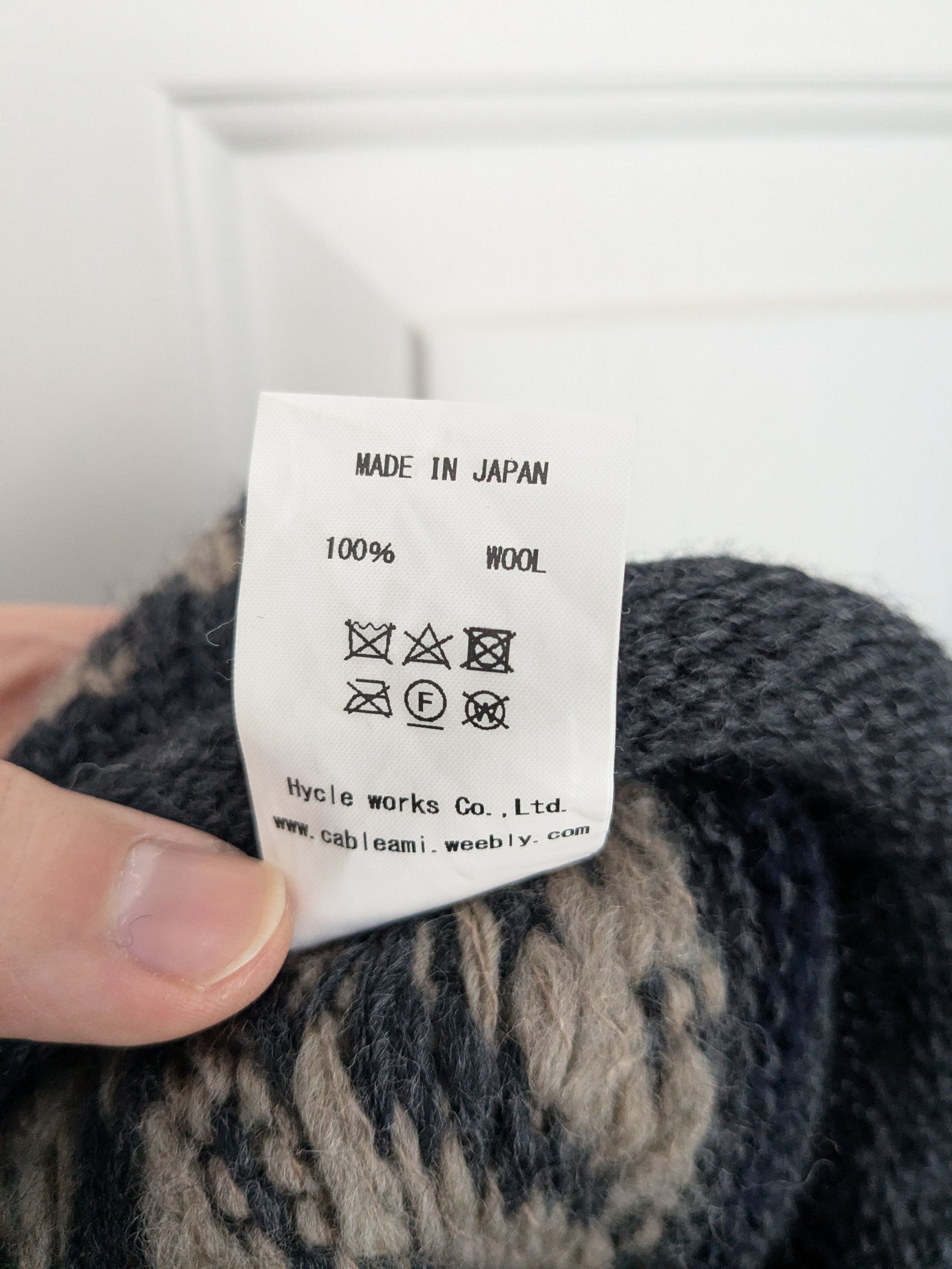 Cableami Wool Jacquard Watch Cap Size ONE SIZE - 5 Thumbnail