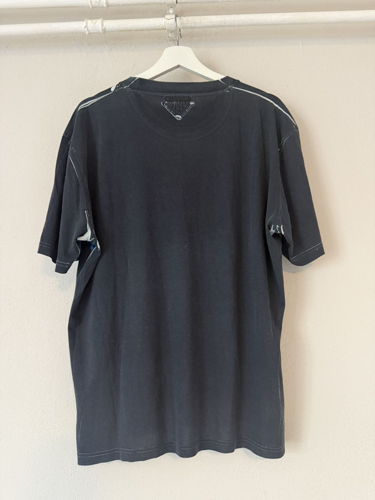 Prada Prada Graphic Cotton T-Shirt with Pixelated Portrait Size US XXL / EU 58 / 5 - 2 Thumbnail