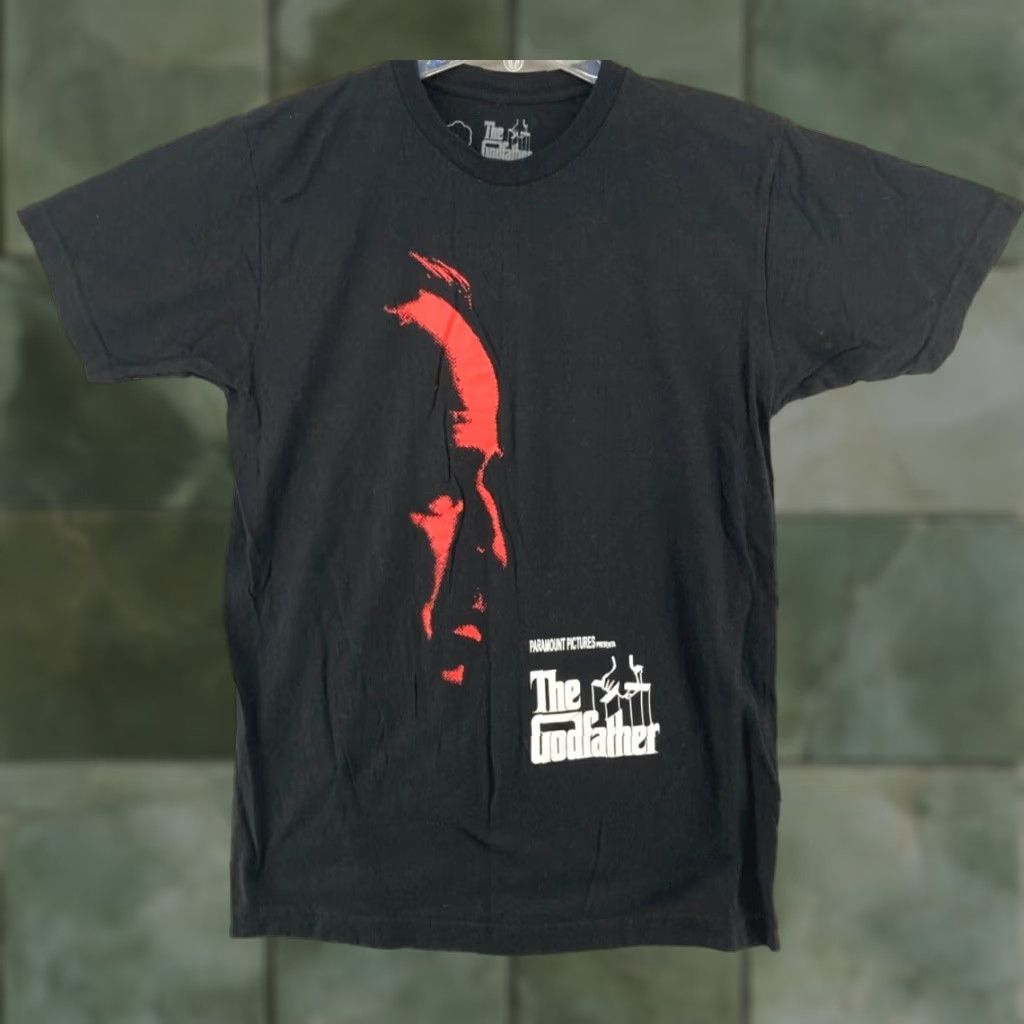 Vintage The Godfather Mens Promo TShirt Medium Black Mafia shirt Mens M Black Movie Retro The Godfather Size US M / EU 48-50 / 2 - 1 Thumbnail