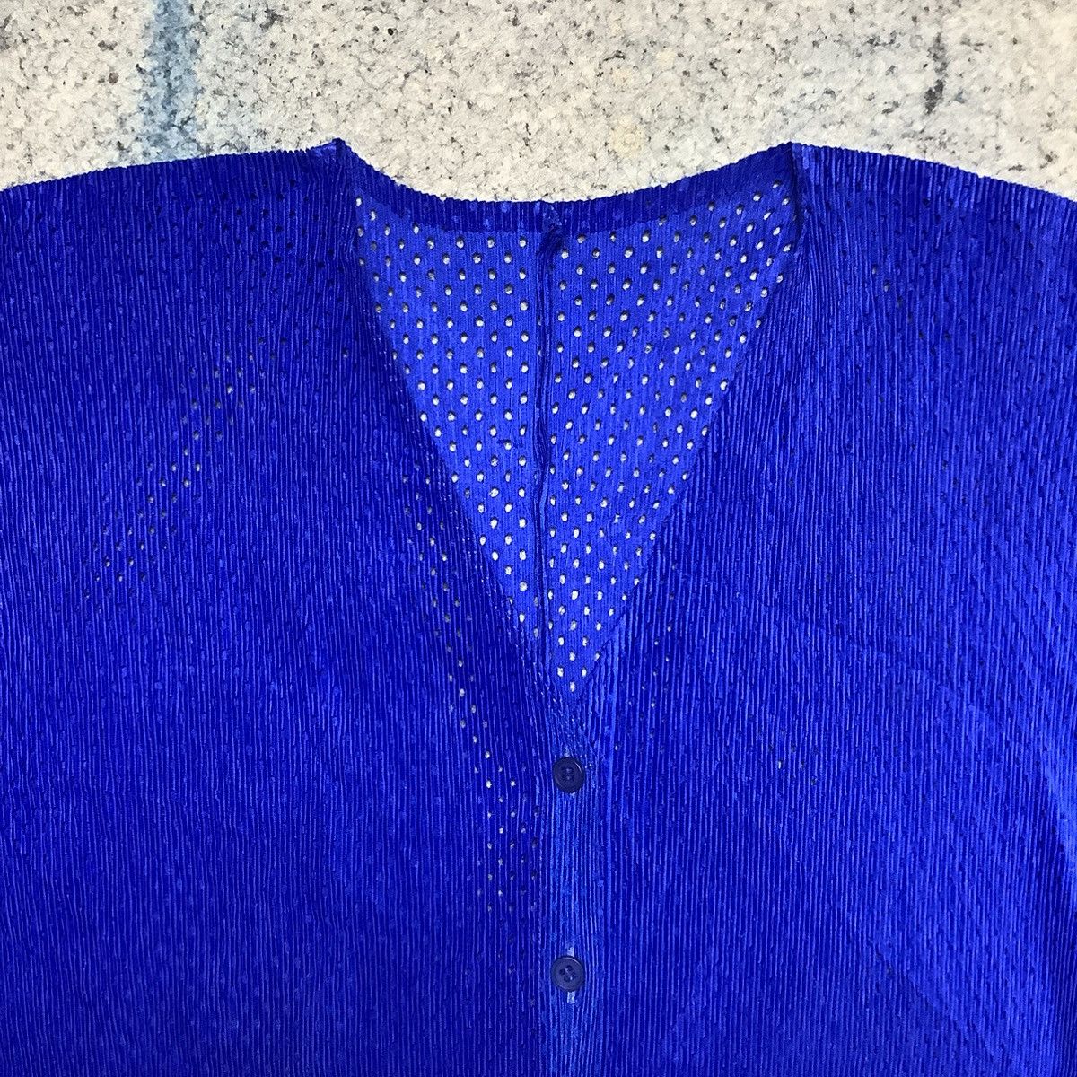 Issey Miyake × Pleats Please Issey Miyake Issey Miyake Pleats Please Crop Top Stylish Size L / US 10 / IT 46 - 2 Thumbnail