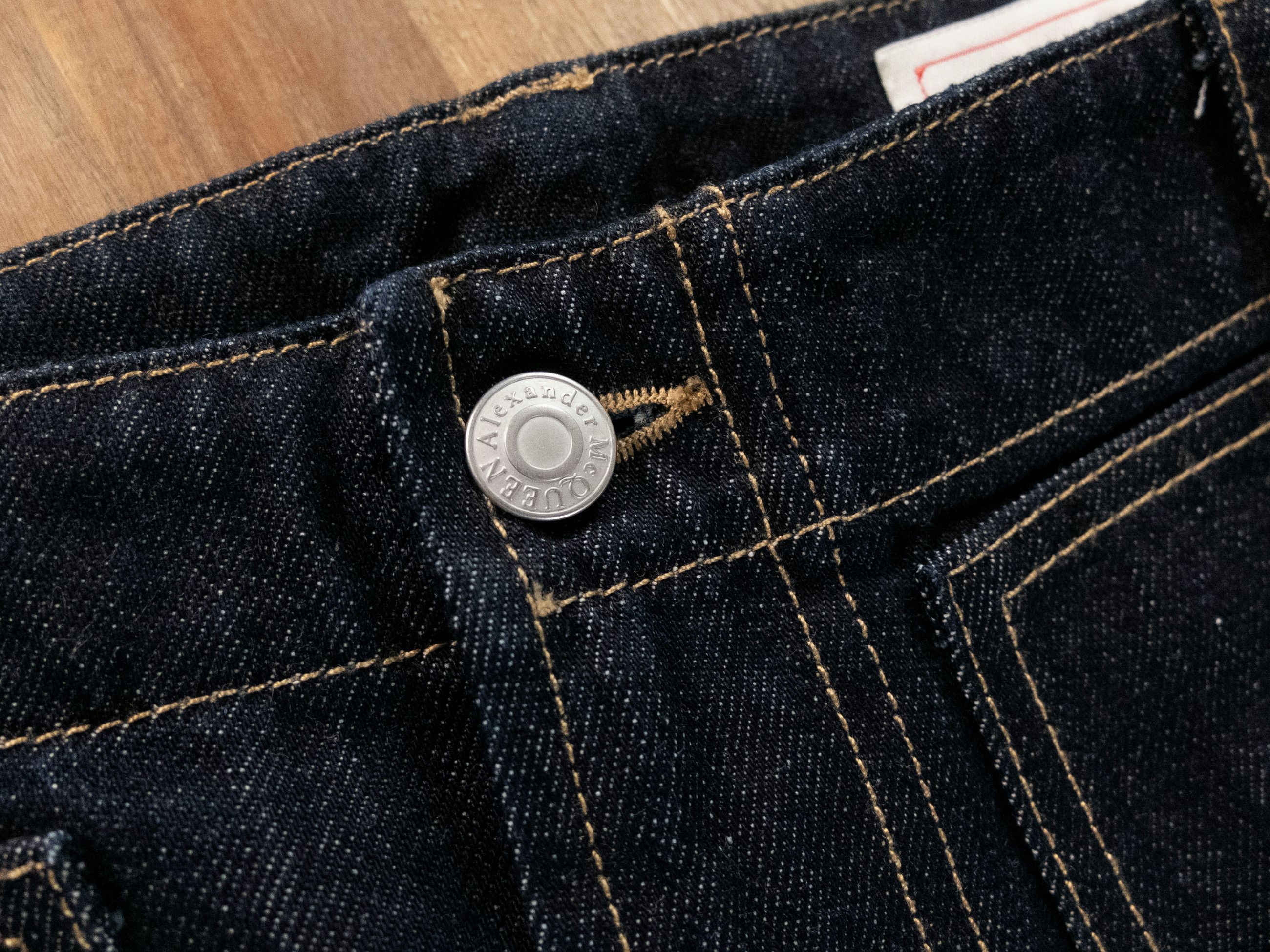 Alexander McQueen ALEXANDER MCQUEEN navy blue contrast stitch cargo jeans Size US 32 / EU 48 - 5 Thumbnail