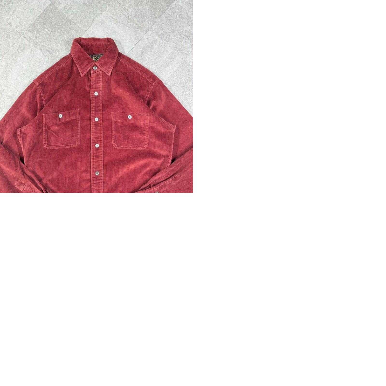 Ralph Lauren RRL RALPH LAUREN 90s Red Corduroy Shirt Mens Size XS Casual Tops USED Size US XS / EU 42 / 0 - 9 Thumbnail