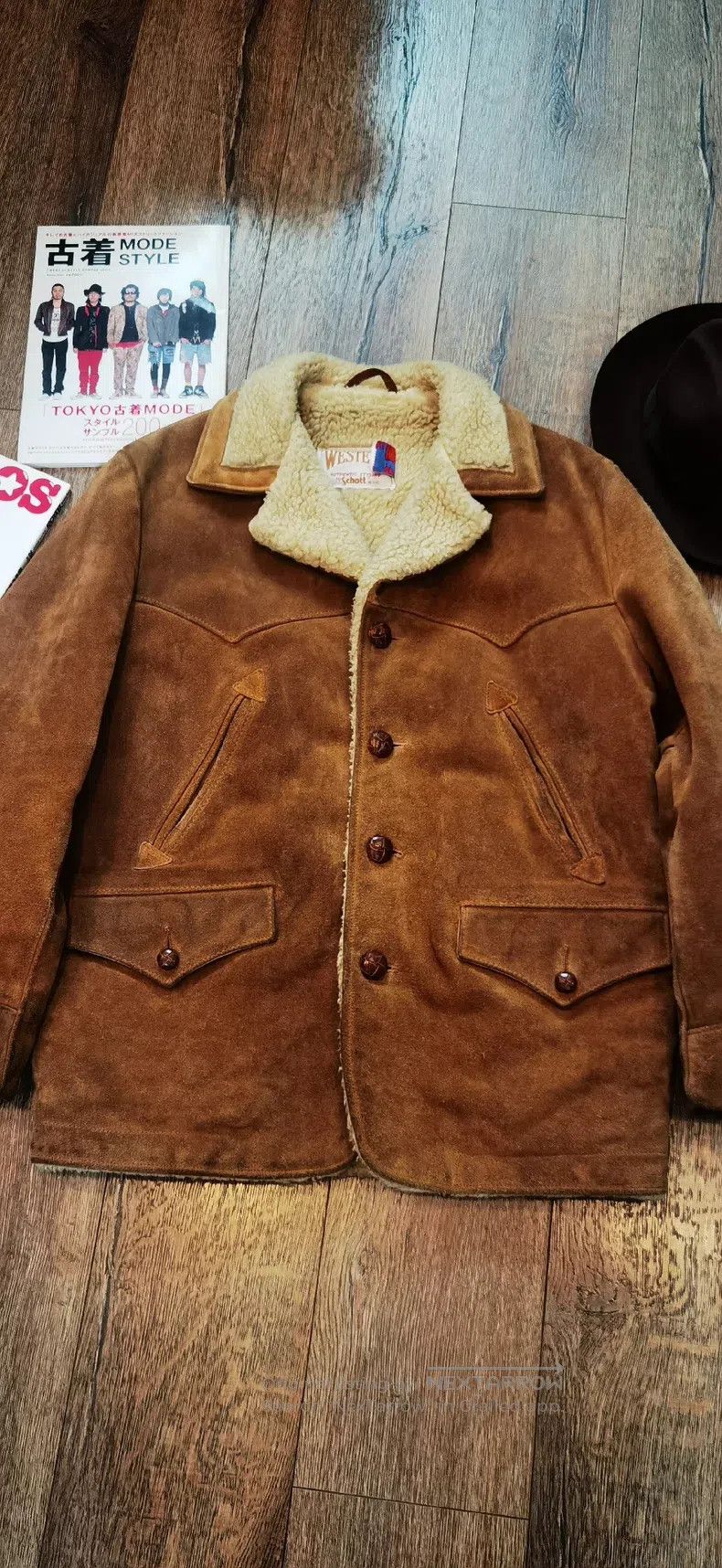 Schott Schott Suede cowhide western farmer's coat Size US XL / EU 56 / 4 - 1 Thumbnail