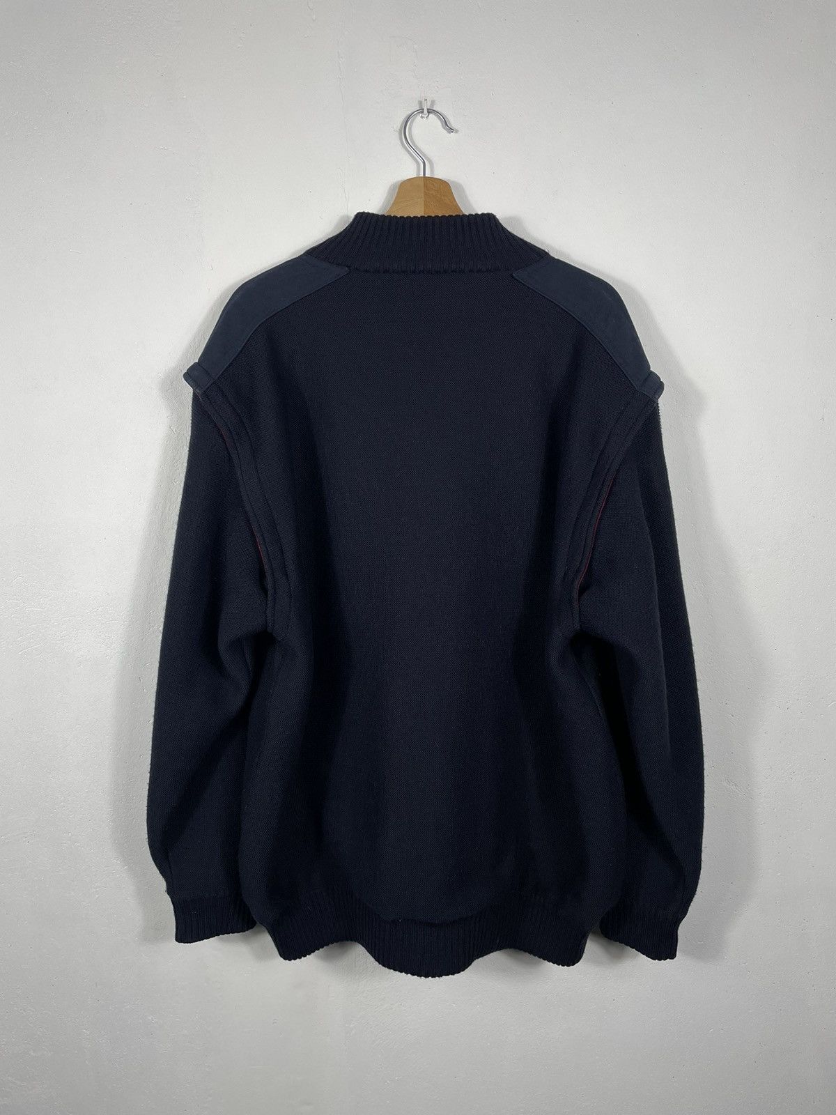 Designer × Paul & Shark × Vintage Retro 90s Navy Red Paul & Shark Double-sided Bomber Size US XXL / EU 58 / 5 - 12 Thumbnail