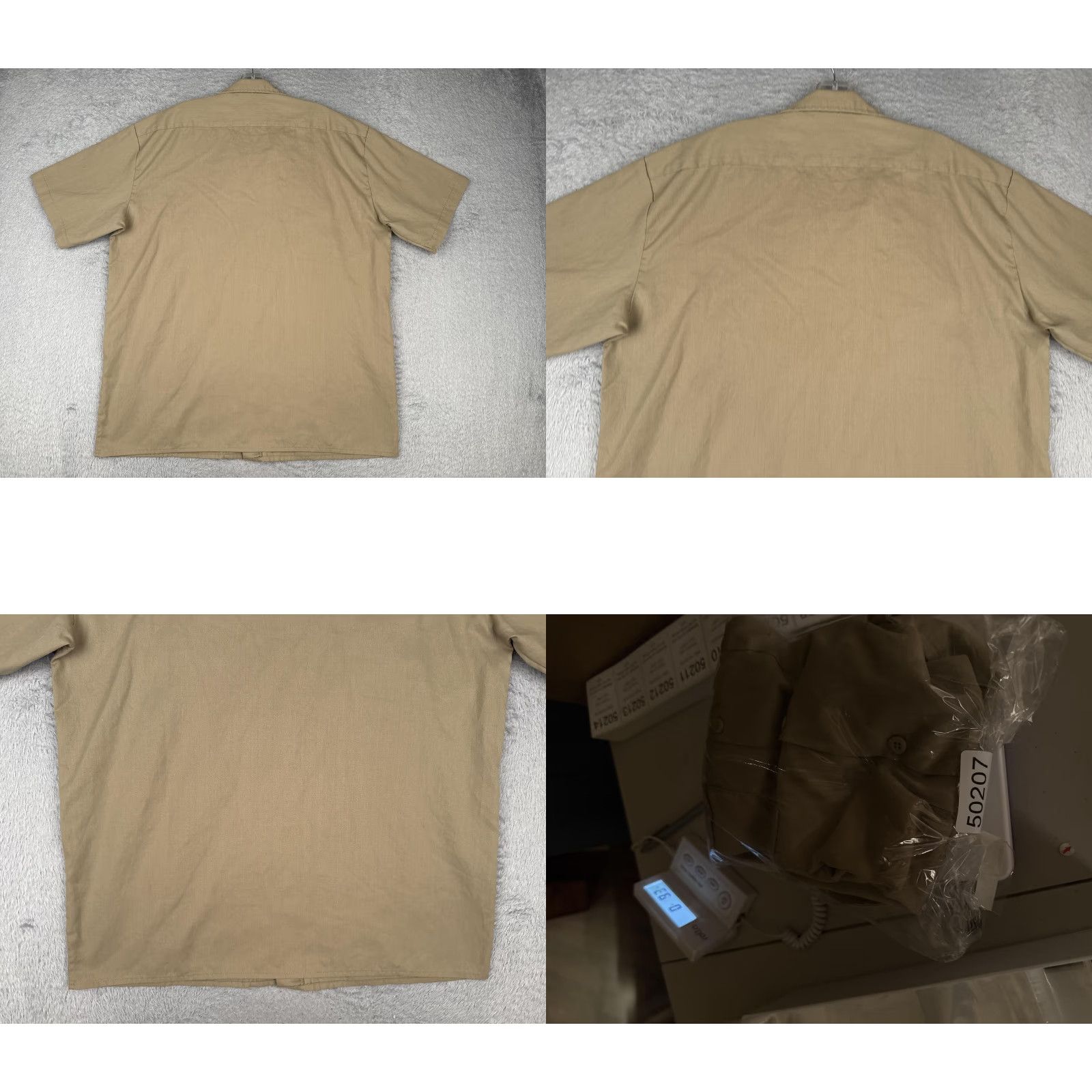 Dickies Dickies Flex Work Shirt Mens Large Khaki Short Sleeve Button-Up Two Pocket Work Size US L / EU 52-54 / 3 - 9 Thumbnail