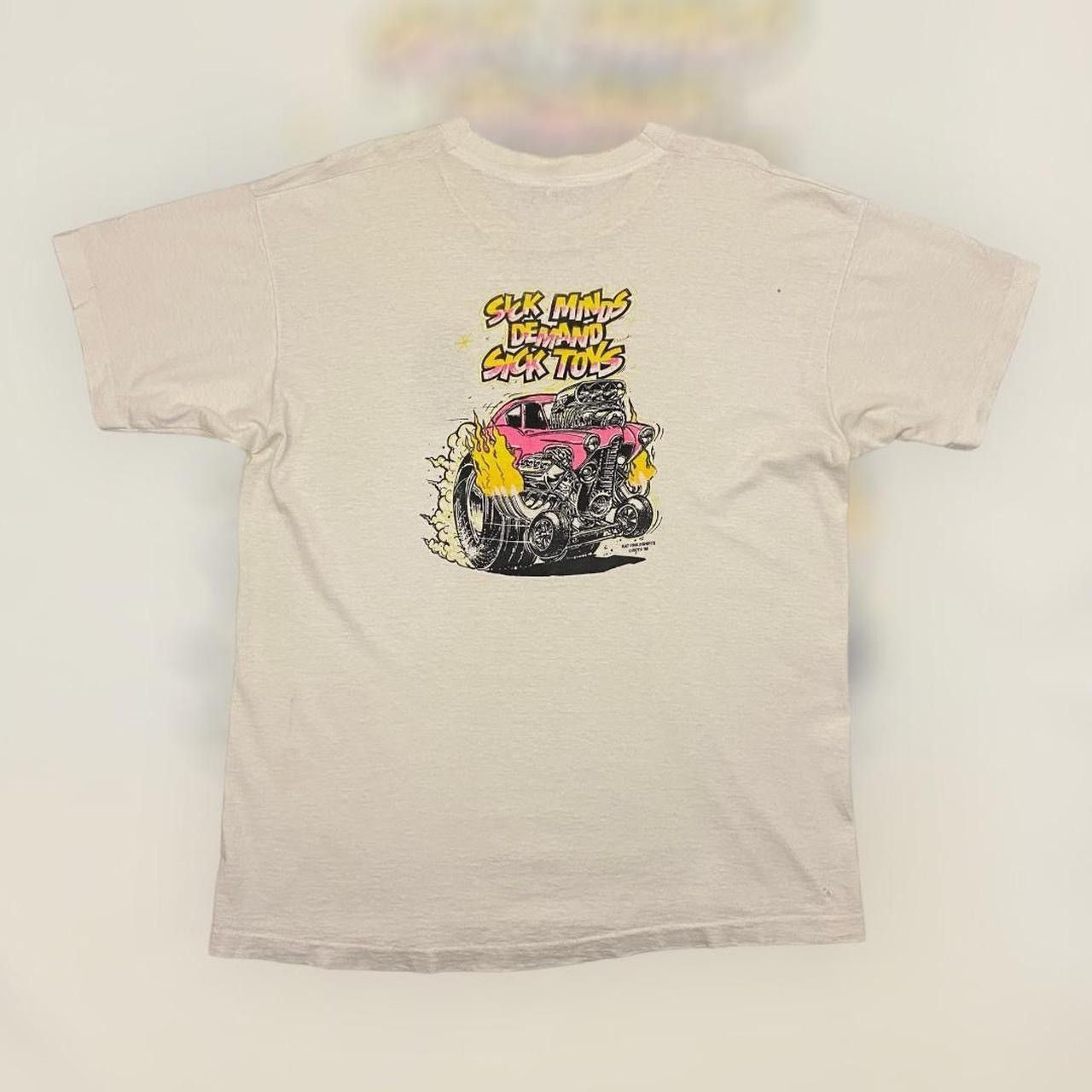 Ed Roth × Fruit Of The Loom × Vintage VTG 90s Rat Fink Ed Roth Hot 