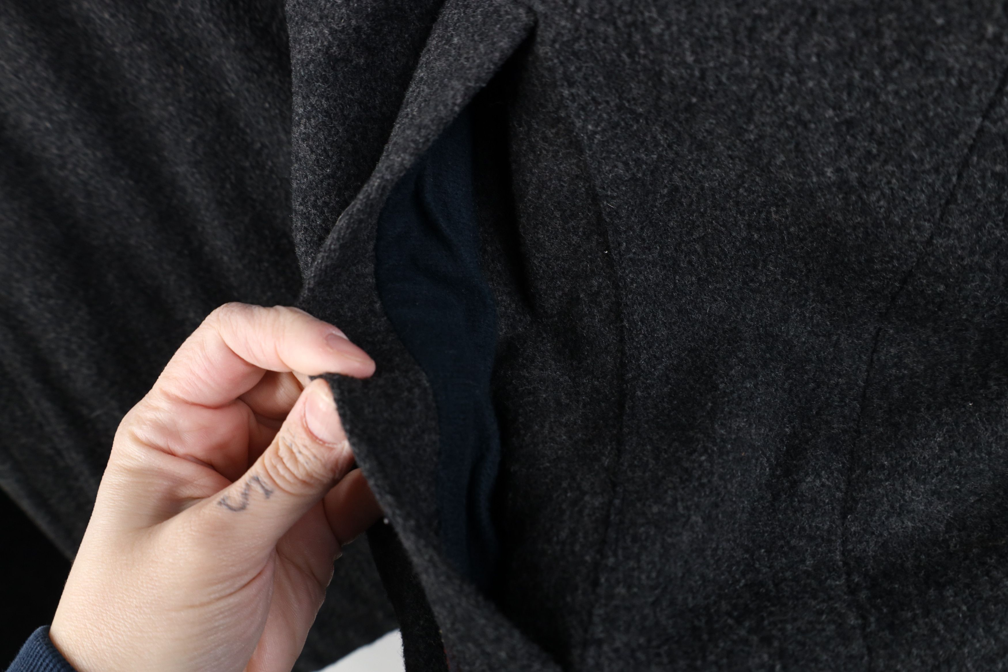 Abercrombie & Fitch Vintage 90s Y2K Abercrombie & Fitch Wool Bomber Jacket Gray Size US L / EU 52-54 / 3 - 8 Thumbnail