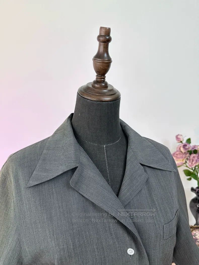 Hermes Hermes Margiela Era Silk and Wool Shirt, Silver Gray Size M / US 6-8 / IT 42-44 - 5 Thumbnail