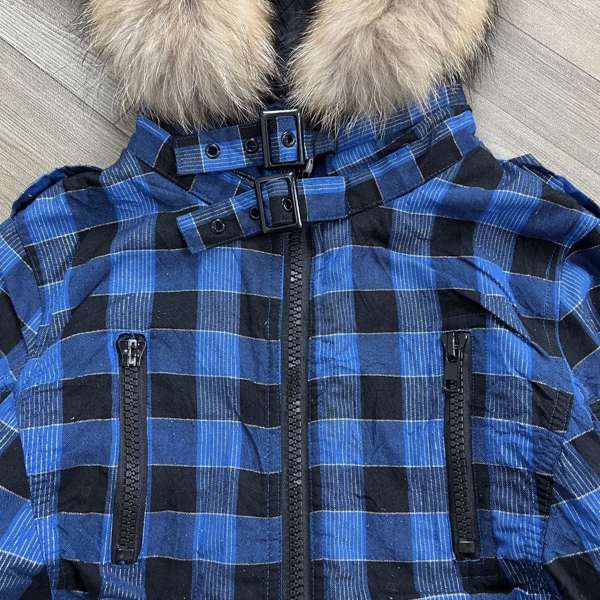 If Six Was Nine 2000s Sospita Plaid Faux Punk Bono Fur Jacket Lgb Style Size US L / EU 52-54 / 3 - 5 Thumbnail