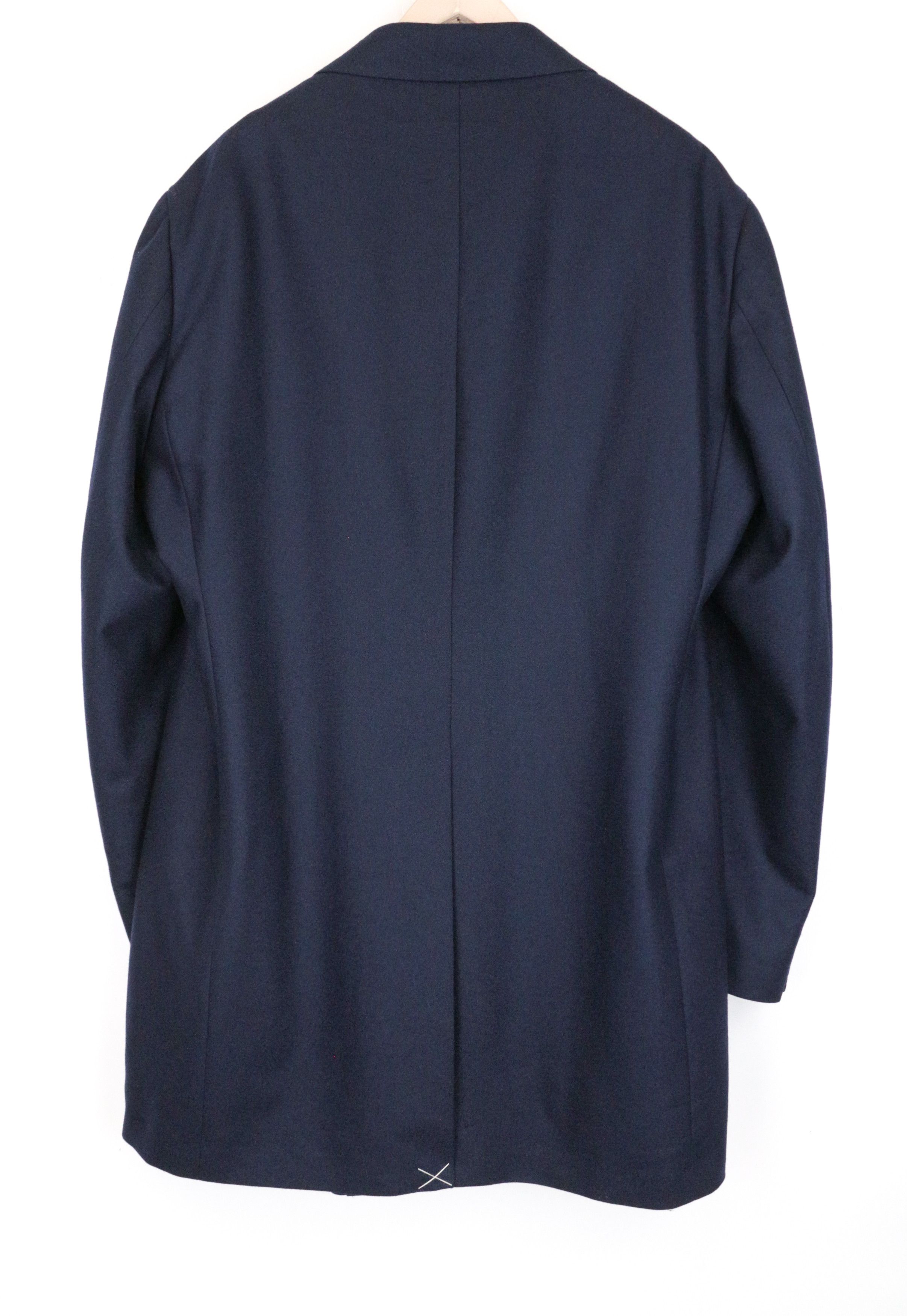 Suitsupply VICENZA UK54R Navy Wool Mid-Length Coat 67177 Size US XXL / EU 58 / 5 - 3 Thumbnail