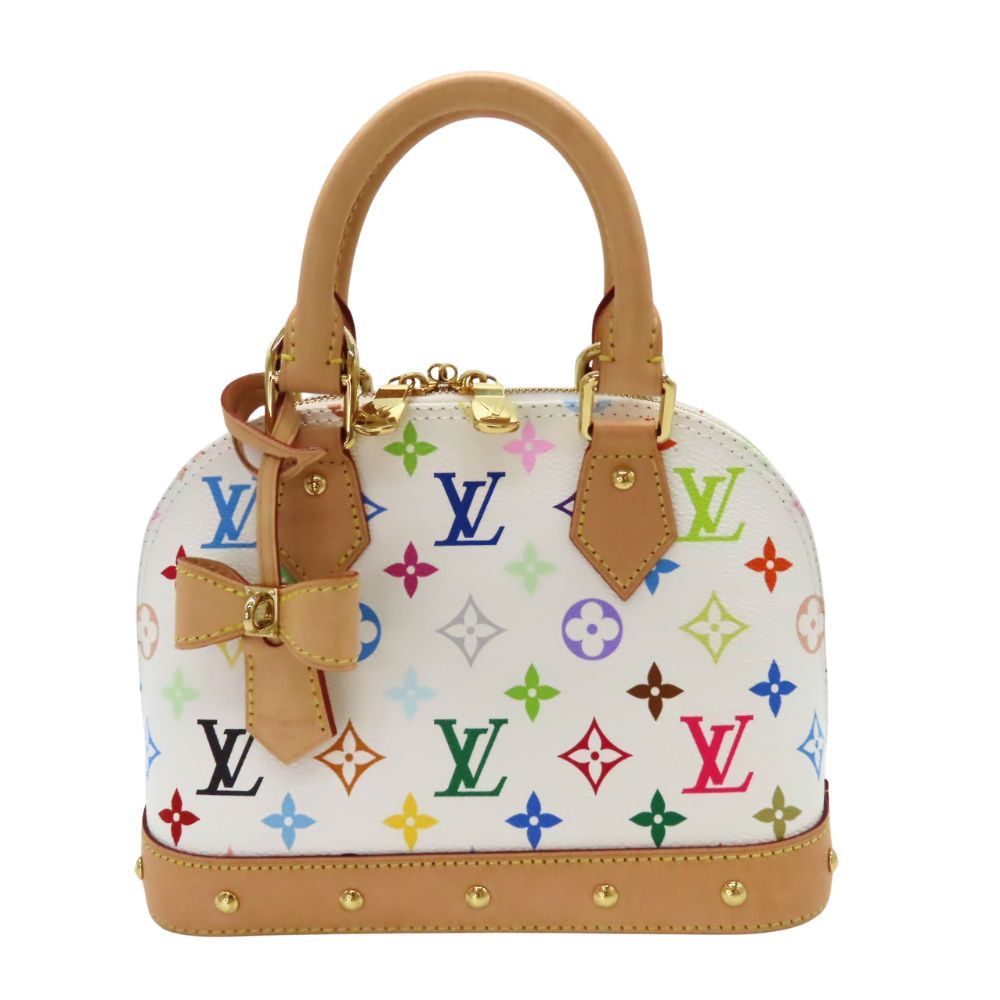 Louis Vuitton Louis Vuitton Alma Bb Monogram 2Way Bag Canvas Shoulder Bag M13078 in White, Women's