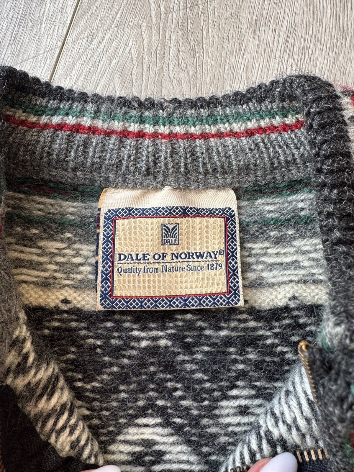 Dale Of Norway Dale Of Norway Wool Fair Isle Nordic Knit 1/4 Zip Sweater Size US S / EU 44-46 / 1 - 6 Thumbnail