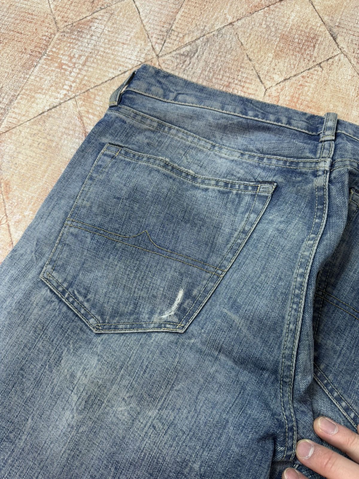 Denim & Supply Ralph Lauren × Ralph Lauren Polo Ralph Denim & Supply Slim Raw Blue Washed Denim 32/34 Size US 32 / EU 48 - 16 Thumbnail