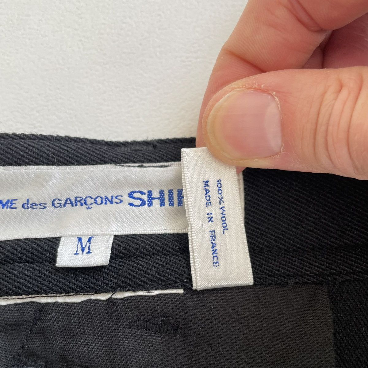 Comme des Garcons Black Wool Wide Leg Utility Trousers Size US 32 / EU 48 - 7 Thumbnail