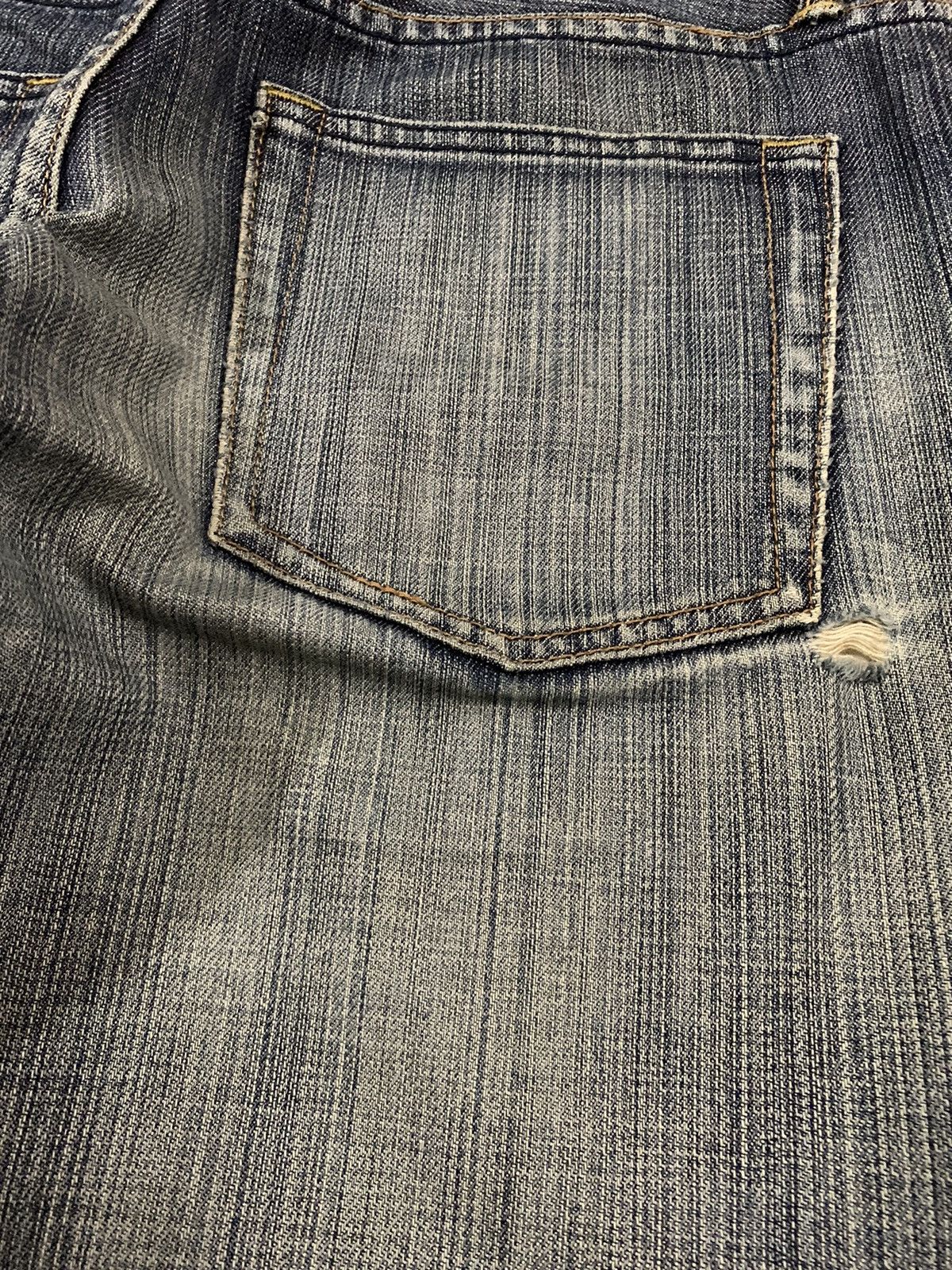 Gap × Yeezy Vintage Gap 1969 Faded Straight Leg Distressed Grunge Jeans Size US 32 / EU 48 - 12 Thumbnail