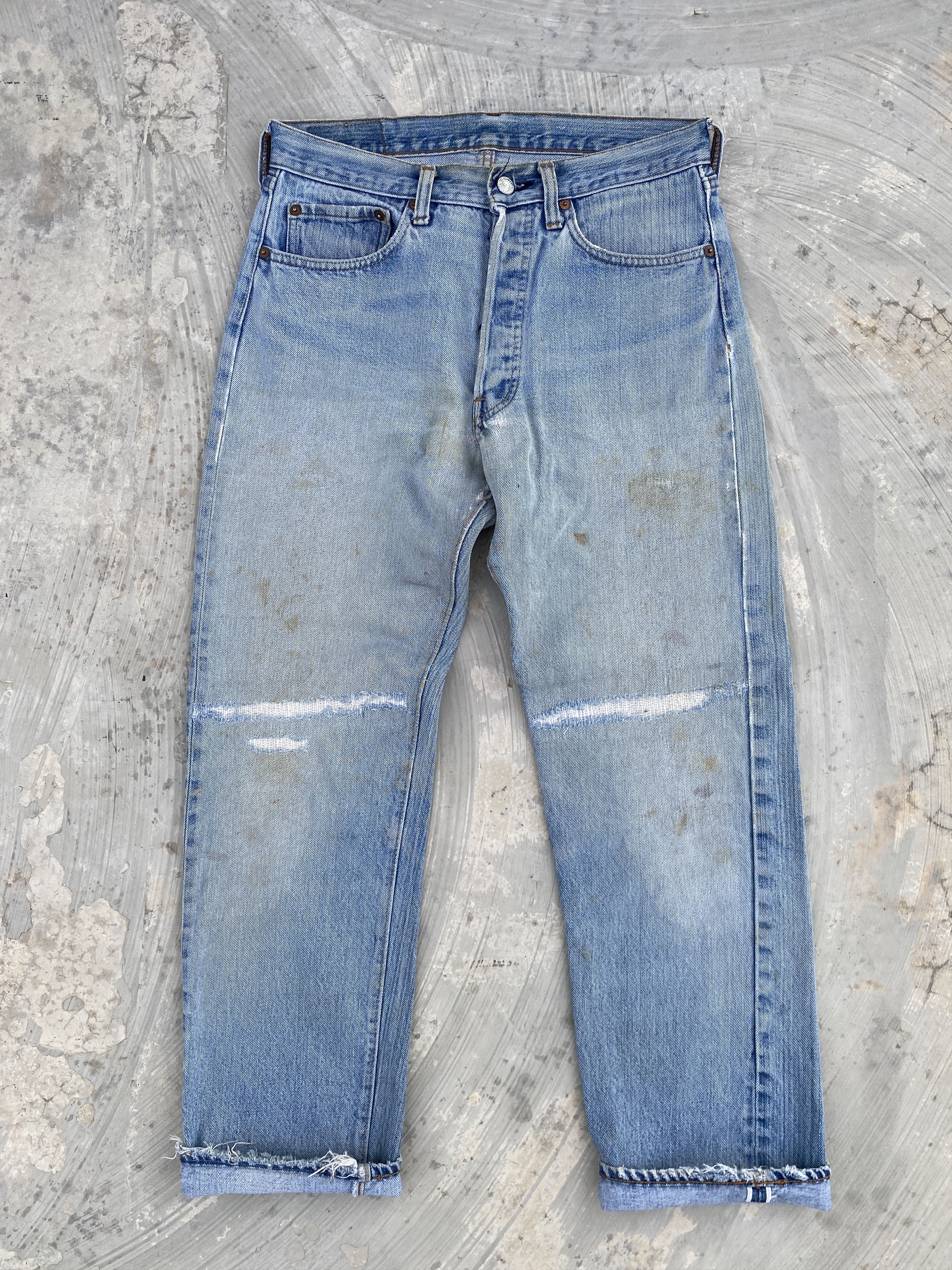 image of 80's Levis 501 Redline 524 Selvedge Jeans in Indigo, Men's (Size 31)