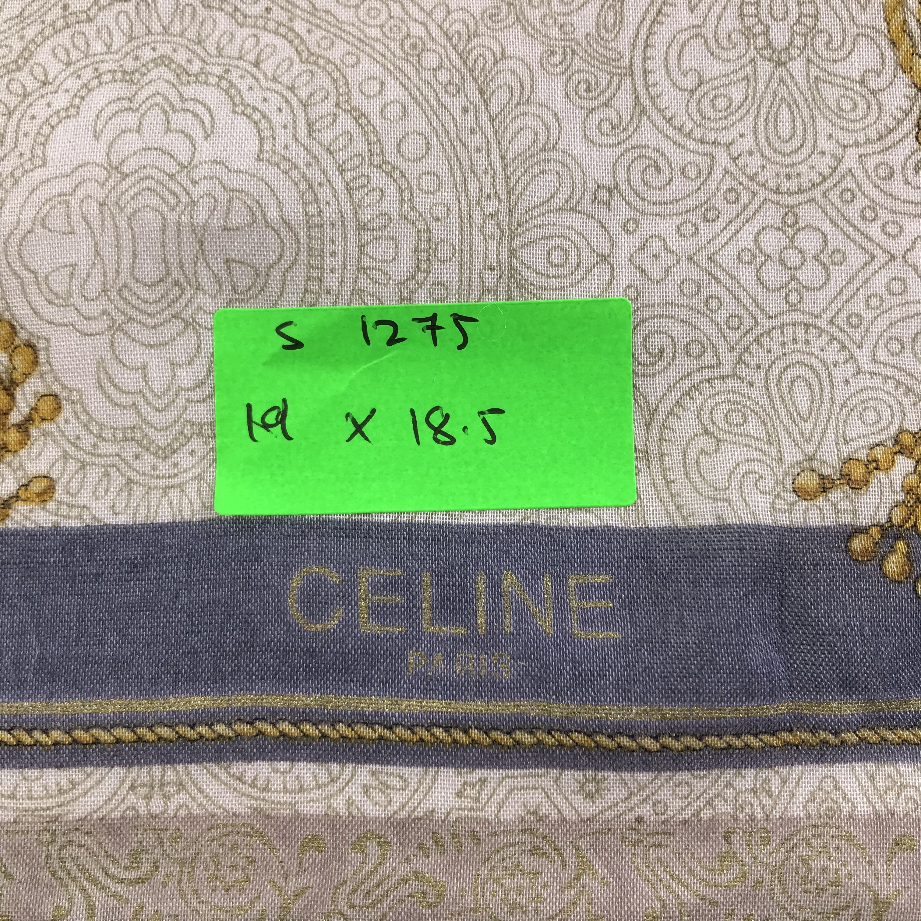 Celine × Vintage Celine Bandana / Handkerchief / Neckerchief - S1275 Size ONE SIZE - 5 Thumbnail