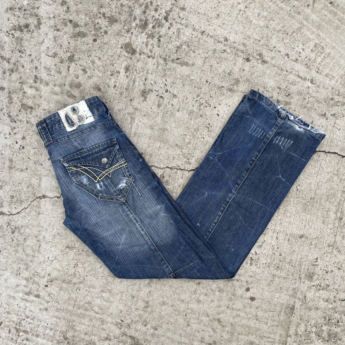 Levi's Made & Crafted Vintage Crafted Crazy Fit Women’s Flared Jeans Y2K Punk Rave Size 28" / US 6 / IT 42 - 13 Thumbnail