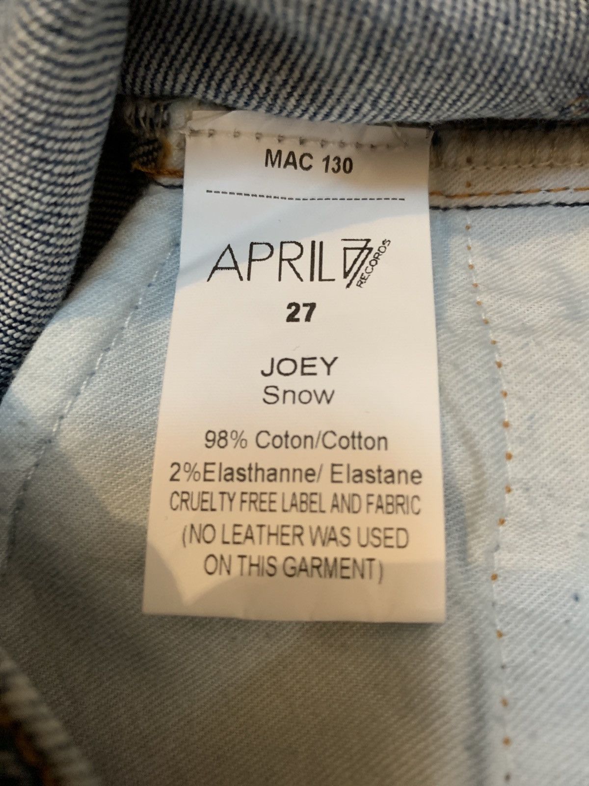 April 77 *RARE* Joey jeans size 31/33,5 Size US 31 - 13 Thumbnail