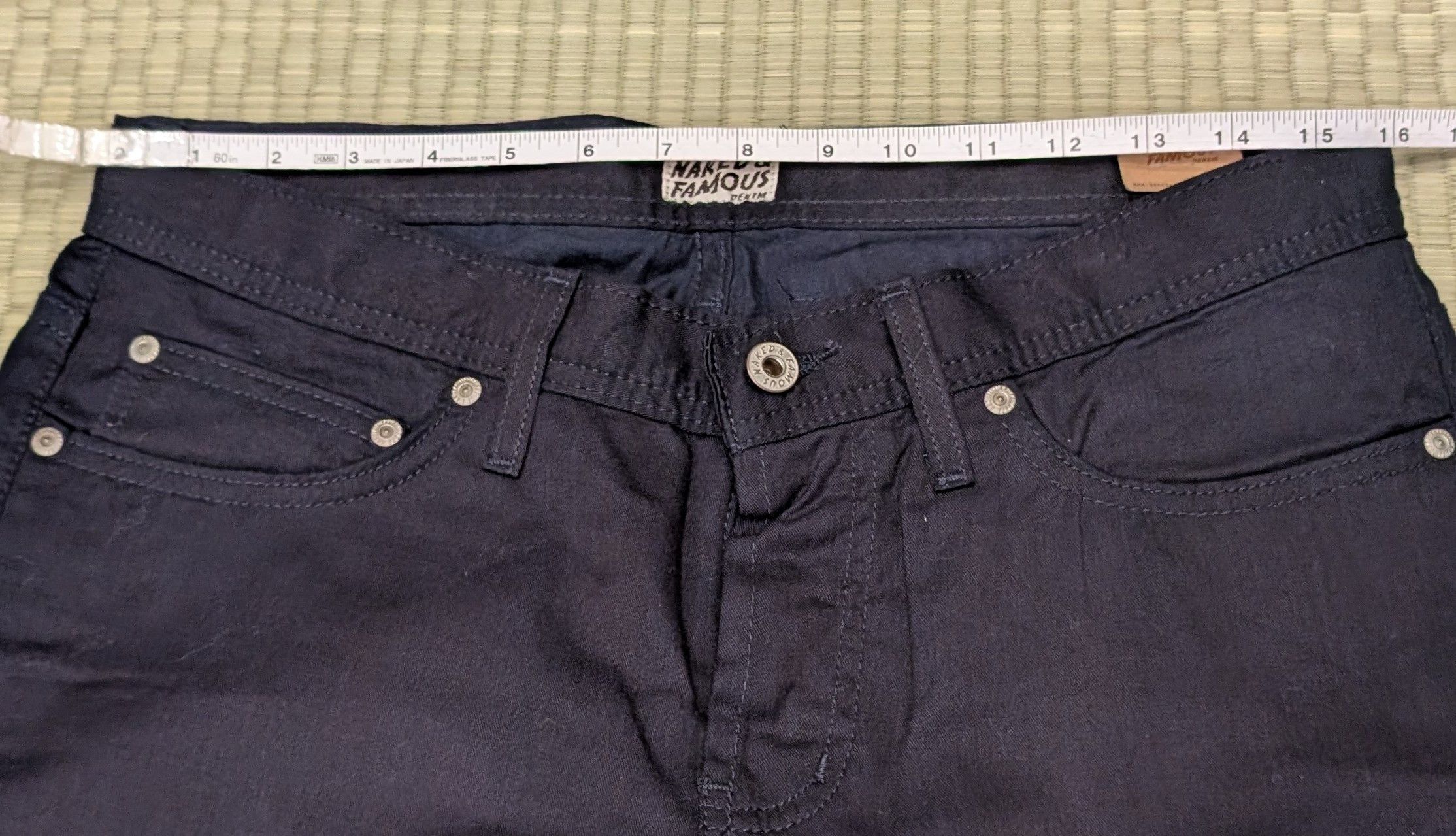 Naked & Famous LNWOT Naked & Famous Barneys Exclusive Indigo Painter Denim Size US 33 - 5 Thumbnail
