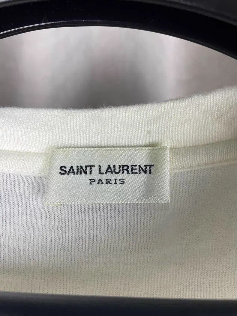 Saint Laurent Paris Saint Laurent Paris Slogan Short Sleeve i Size US XS / EU 42 / 0 - 4 Thumbnail