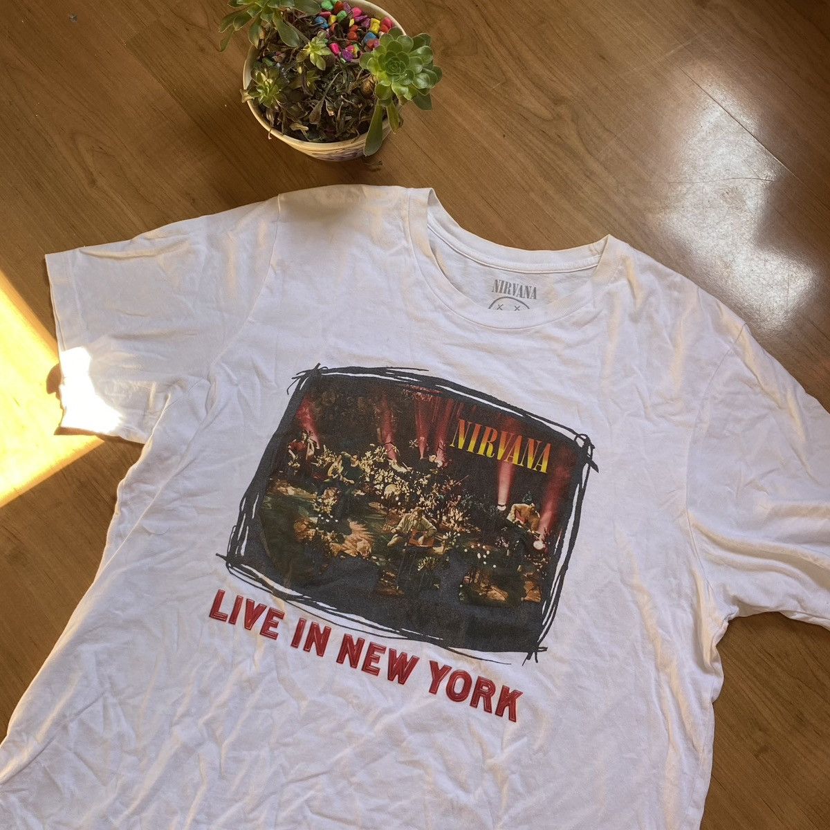 90年代オフィシャルNirvana Live in New York Tシャツ Vintage Nirvana
