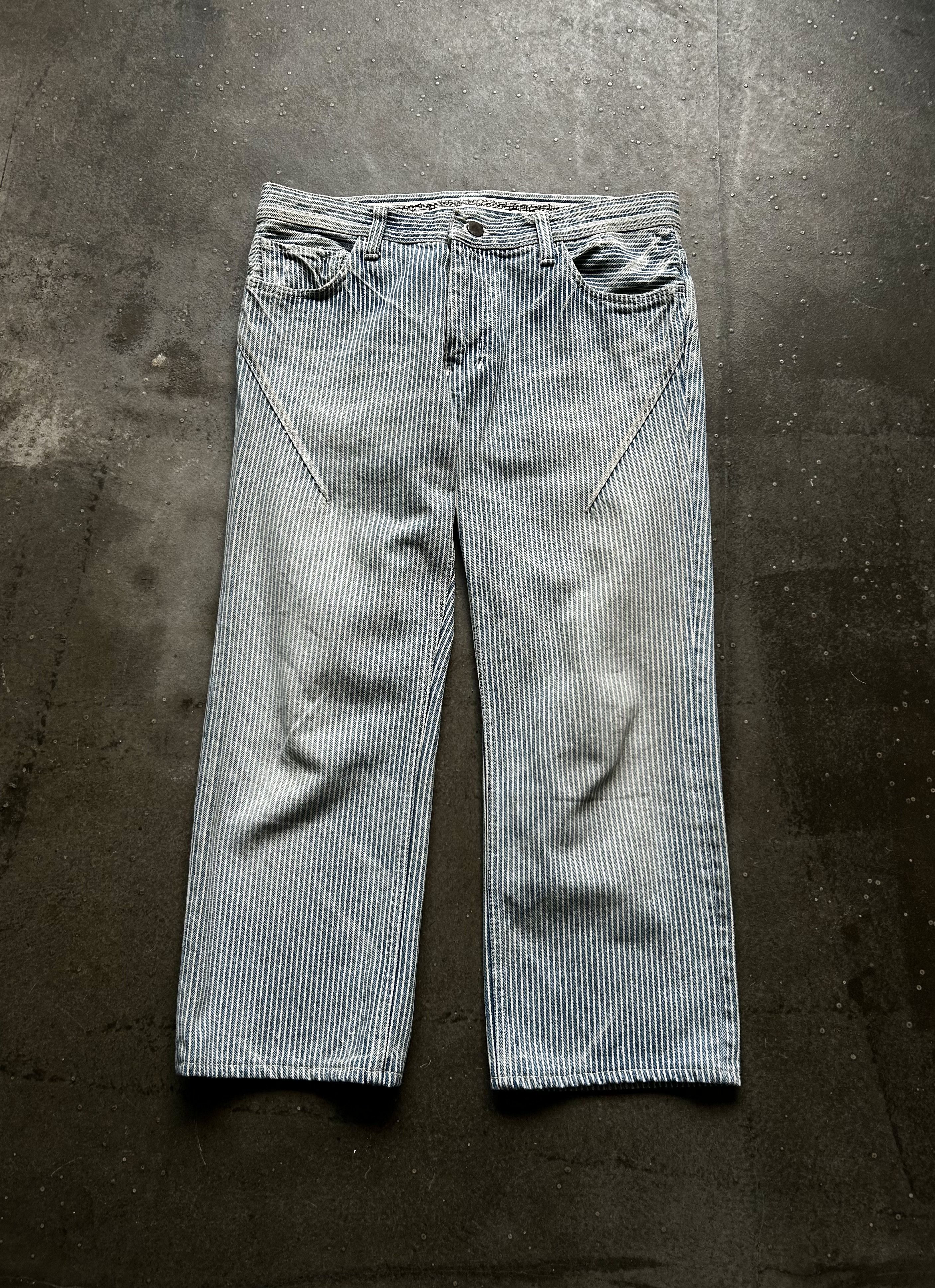Number (N)ine Number(N)ine 07 Striped Washed Jeans Size US 33 - 1 Thumbnail