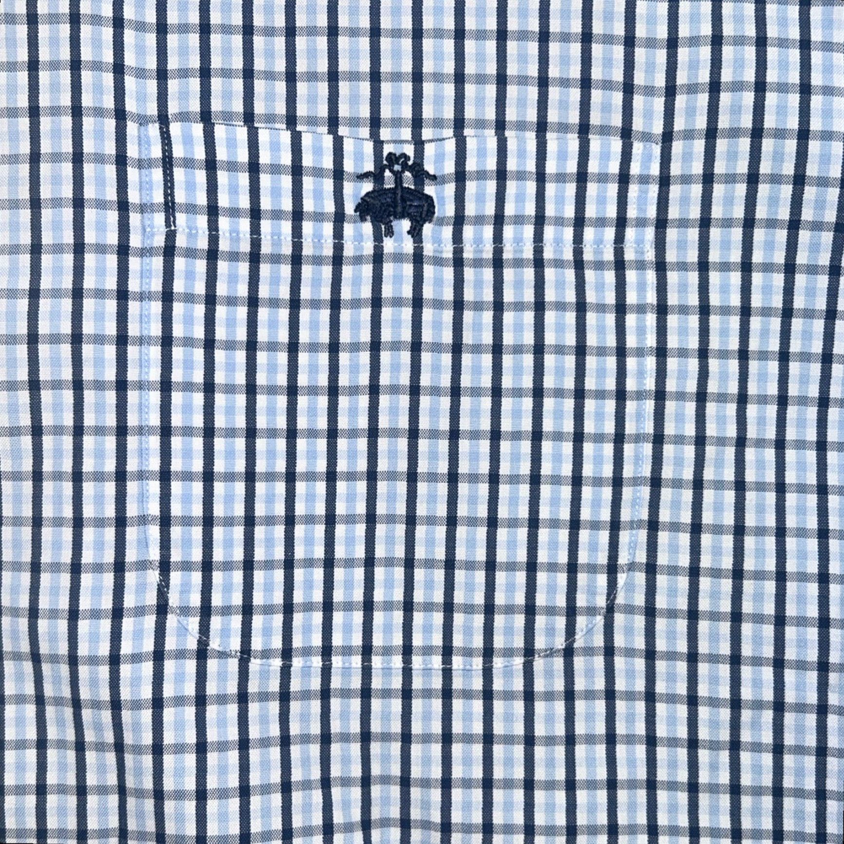 Brooks Brothers Brooks Brothers 346 Shirt Mens XL Blue Check Button Down Long Sleeve Size US XL / EU 56 / 4 - 4 Thumbnail