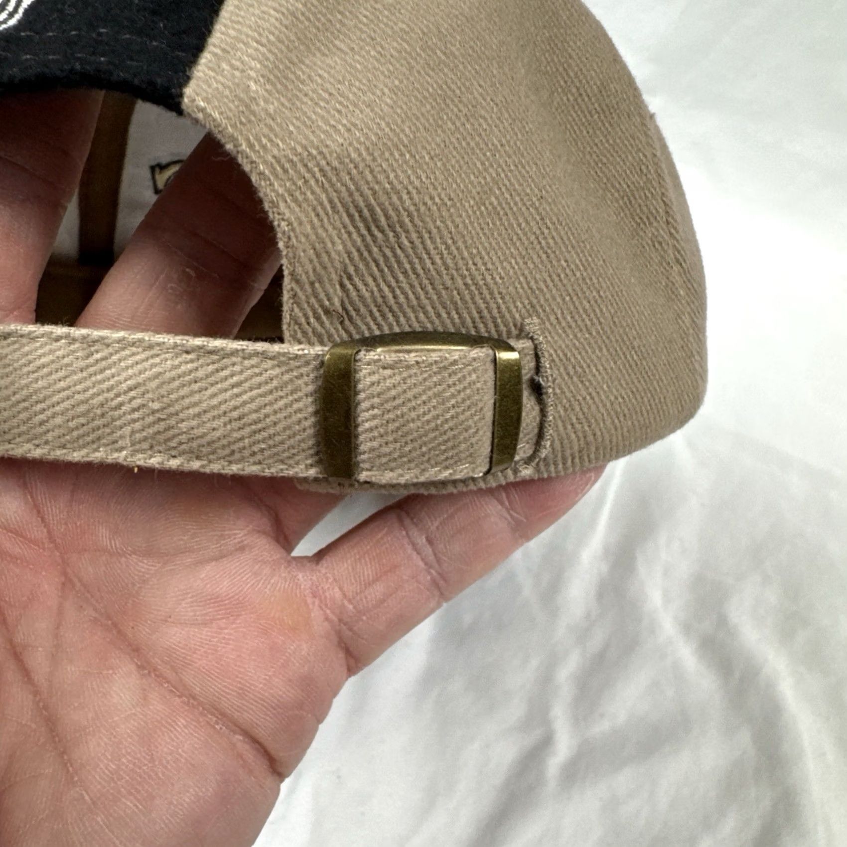 Brooks Y2K Brooks & Dunn Band Hat Country Western Strapback Longhorn Skull Beige Black Mens Size ONE SIZE - 7 Thumbnail