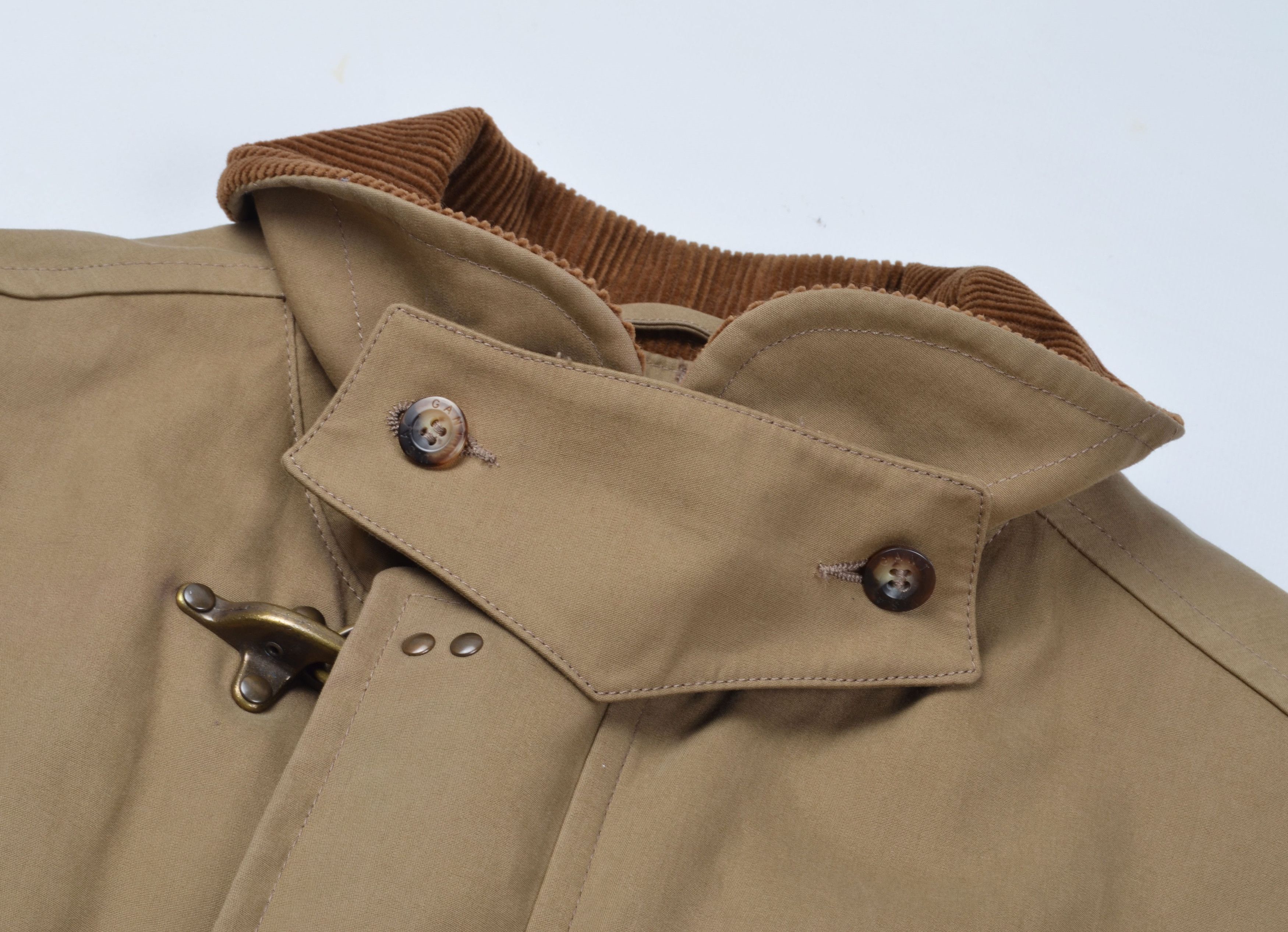 Gant Vntg Gant USA Waxed Warm Lining Corduroy Collar Camel Coat Size US M / EU 48-50 / 2 - 10 Thumbnail