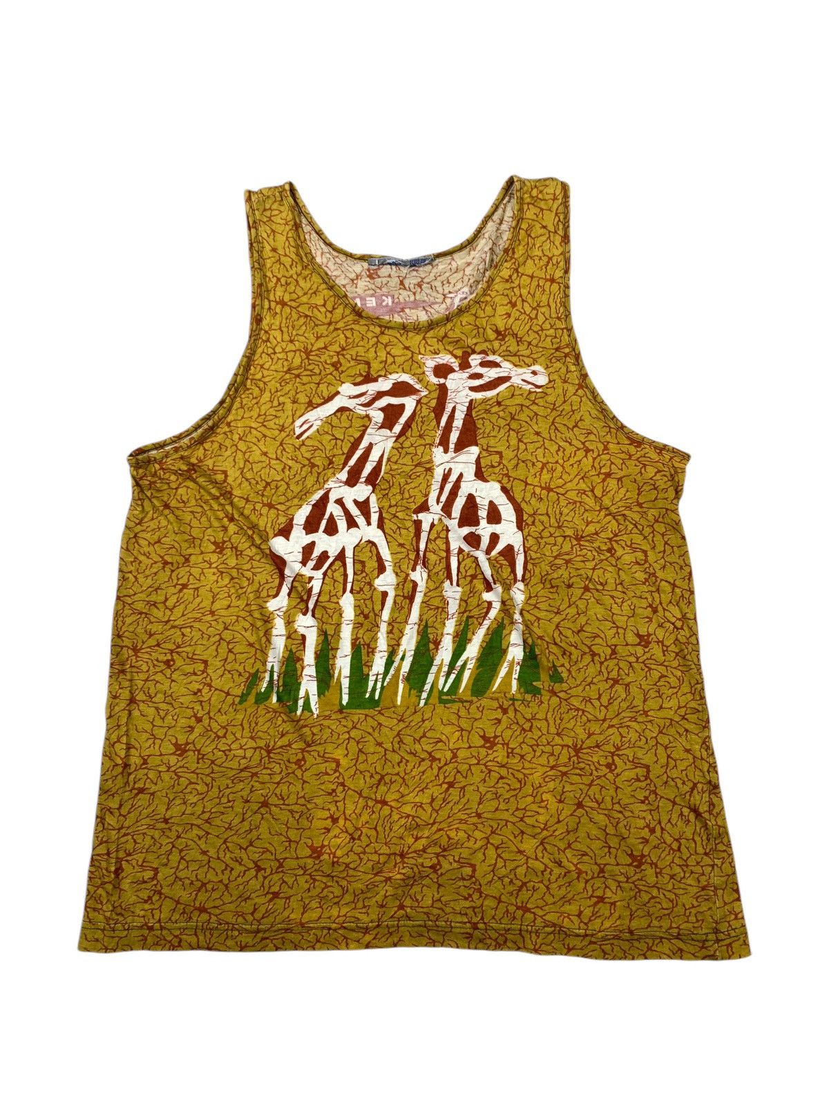 Kenzo × Vintage 💥FINAL DROP💥 VTG Tanktop kenzo Jeans Giraffe Size US M / EU 48-50 / 2 - 1 Thumbnail