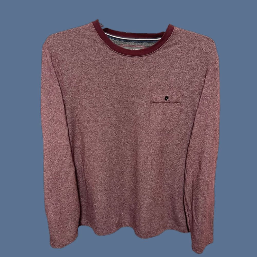 Vintage Michael Bastian Long Sleeve Crew Neck Pocket Mens Red Heather L Shirt Size US L / EU 52-54 / 3 - 1 Thumbnail