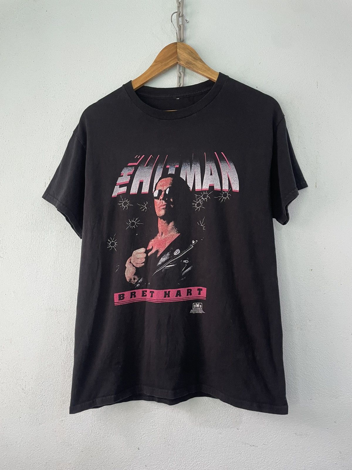 WWE Nwo vintage 1998 Bret Hart-The Hitman tee Size US L / EU 52-54 / 3 - 1 Thumbnail