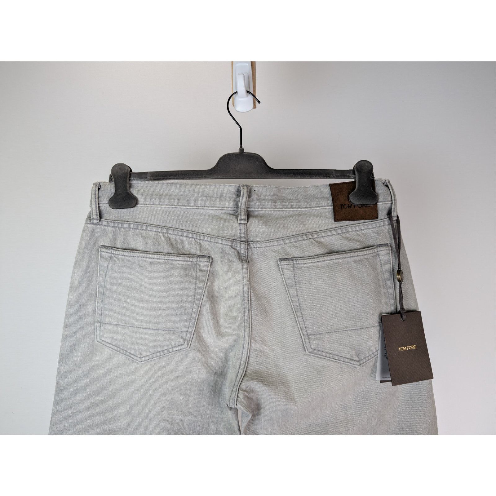 Tom Ford o1rshd1 Slim Fit Denim Jeans in Pale Grey Size US 36 / EU 52 - 12 Thumbnail