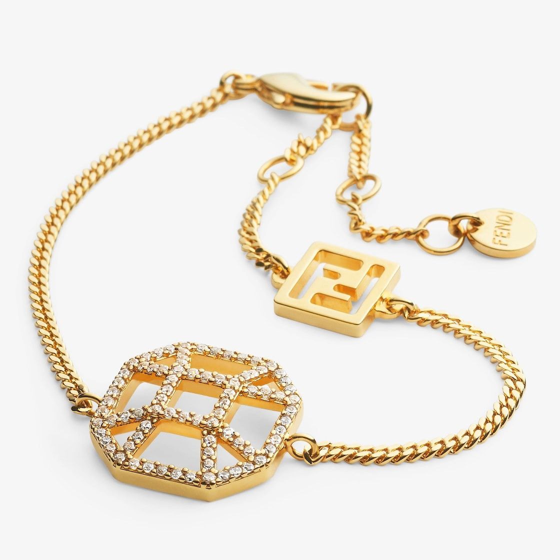 Fendi o1s1wg110925 Size:OS/Forever Fendi Bracelet in Golden Size ONE SIZE - 2 Thumbnail