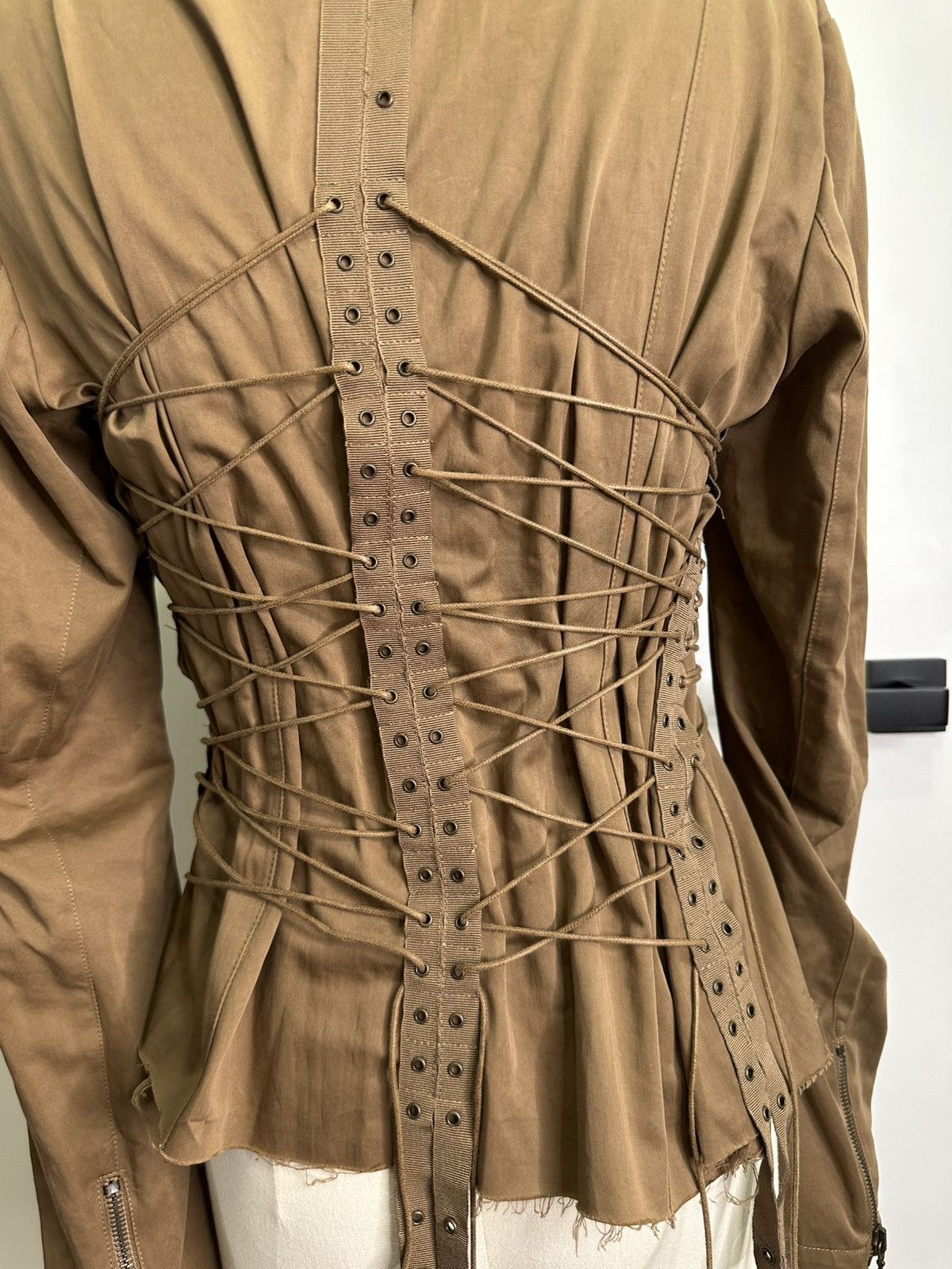 Vintage × plein sud Very rare Plein Sud bondage corset blouse Faycal Amor Size M / US 6-8 / IT 42-44 - 6 Thumbnail