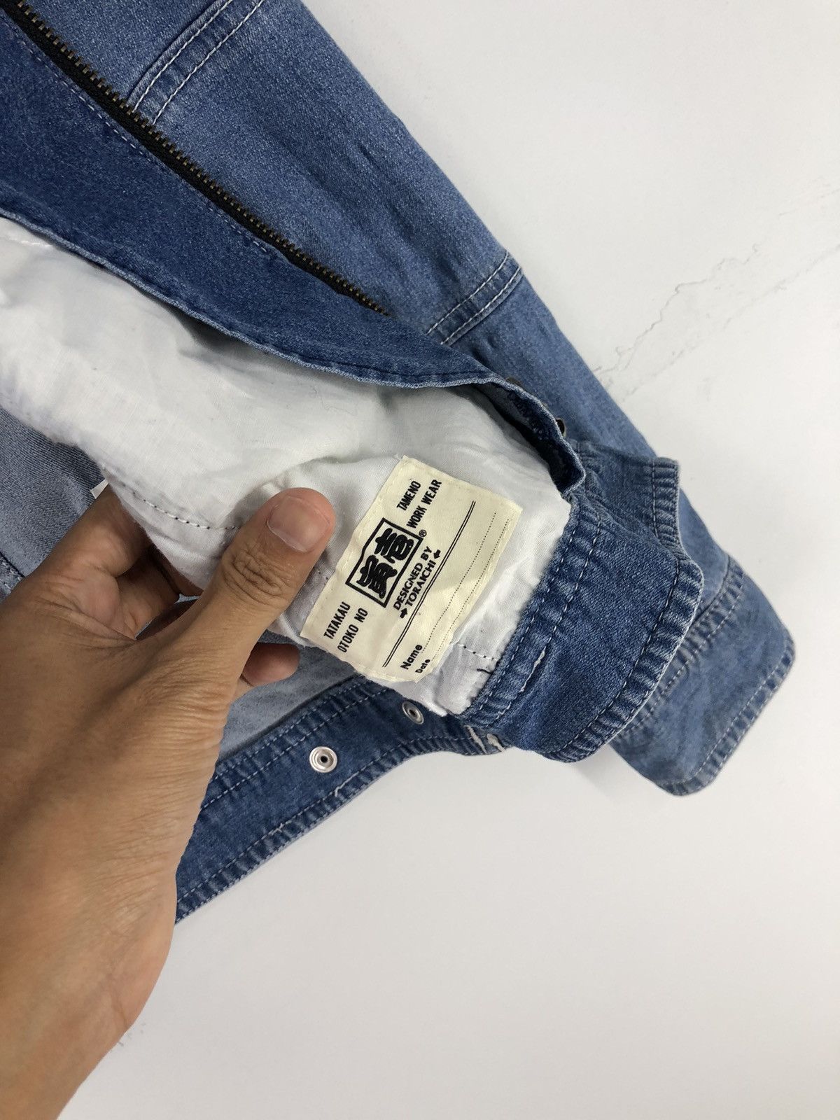 Japanese Brand Vintage Toraichi Denim Workwear Jacket Size M / US 6-8 / IT 42-44 - 21 Thumbnail