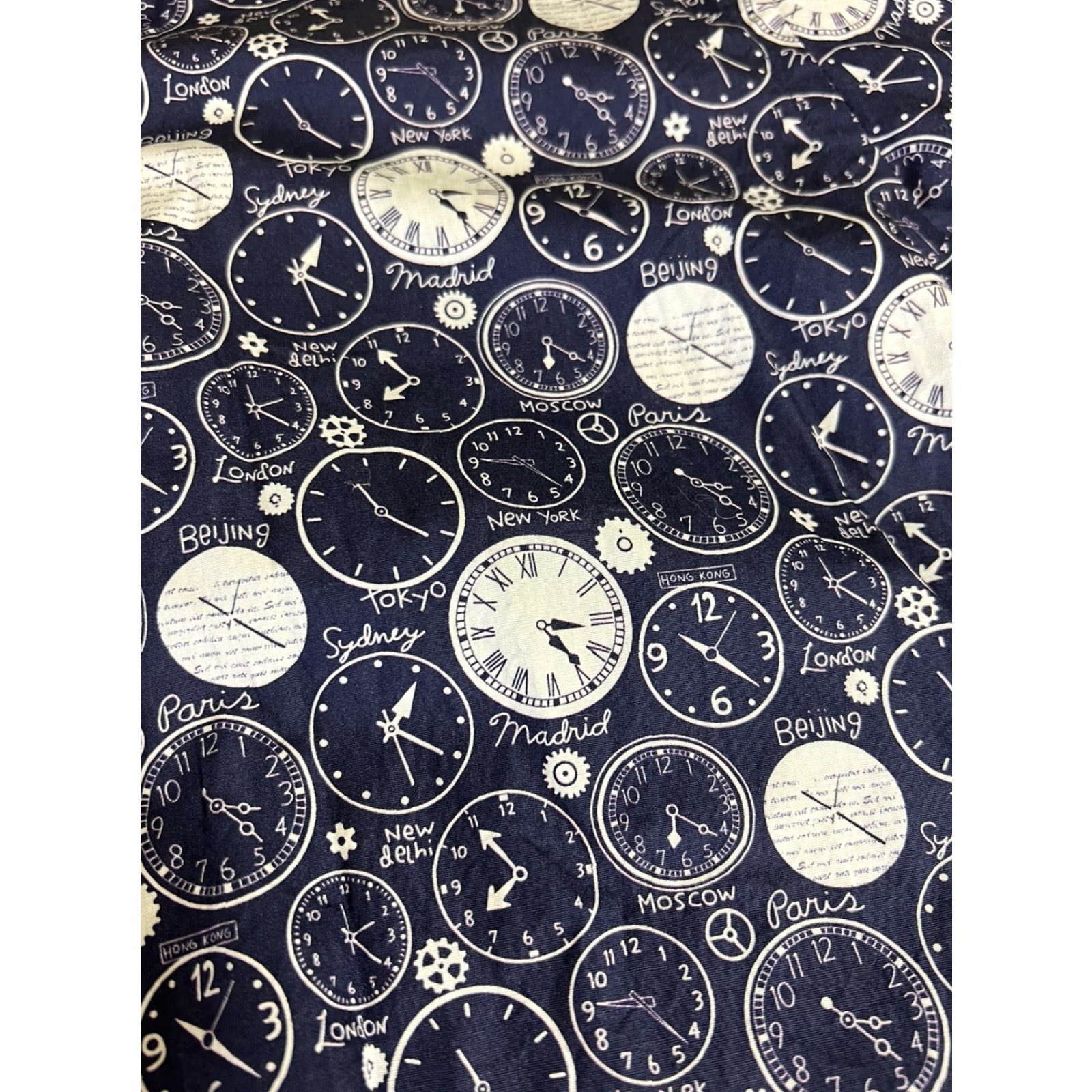 Jared Lang Jared Lang Shirt Men L Long Sleeve Button-Up Navy Geometric Clocks Casual Business Gift/Workwear Mens Size US L / EU 52-54 / 3 - 3 Thumbnail