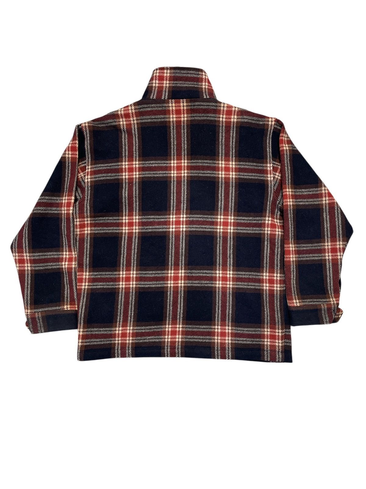 Oshkosh Vintage OshKosh Zip Up Checkered Shadow Wool Flannel Jacket Size US L / EU 52-54 / 3 - 2 Thumbnail