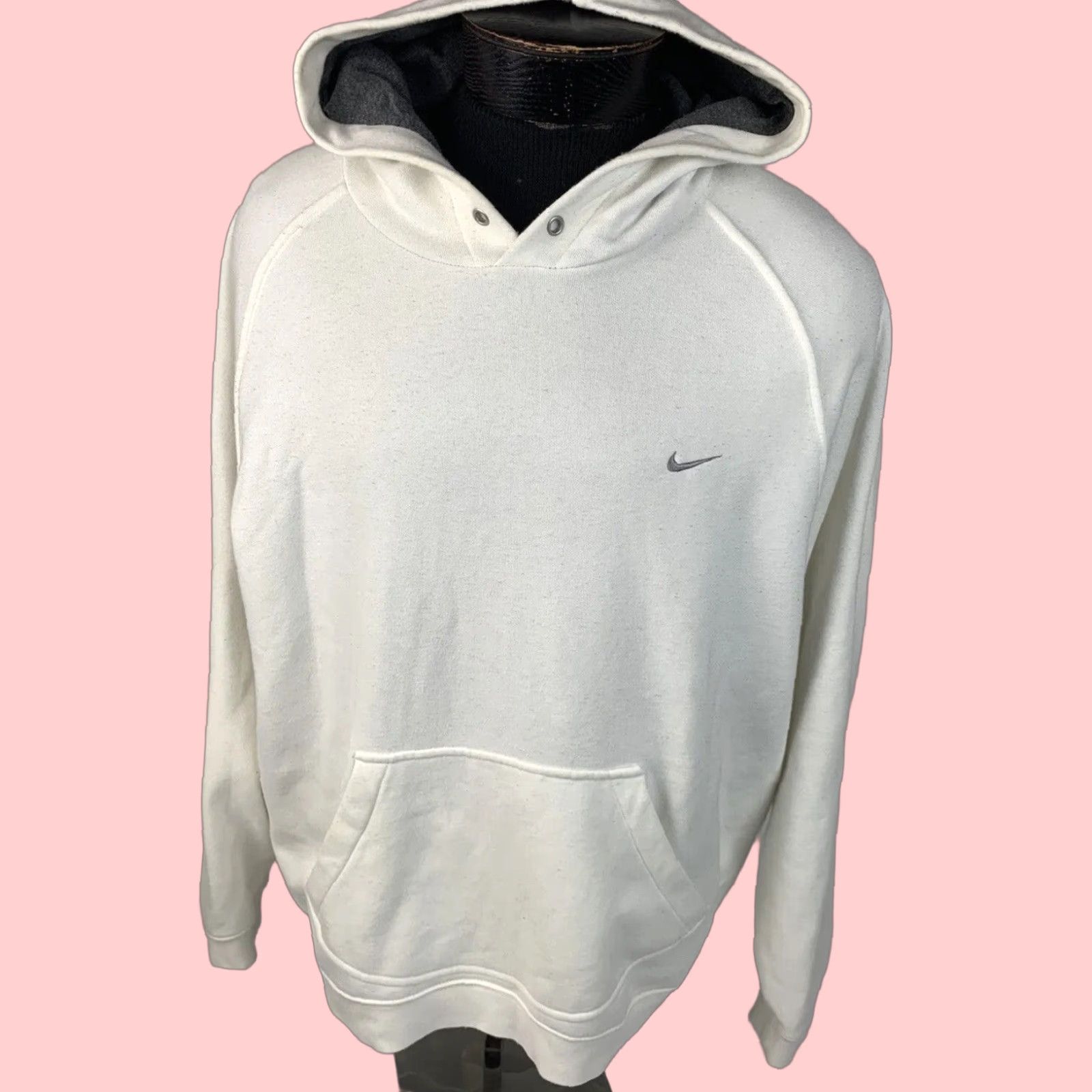 VINTAGE Nike Men's XL Hoodie Sweatshirt All Seasons Embroidered