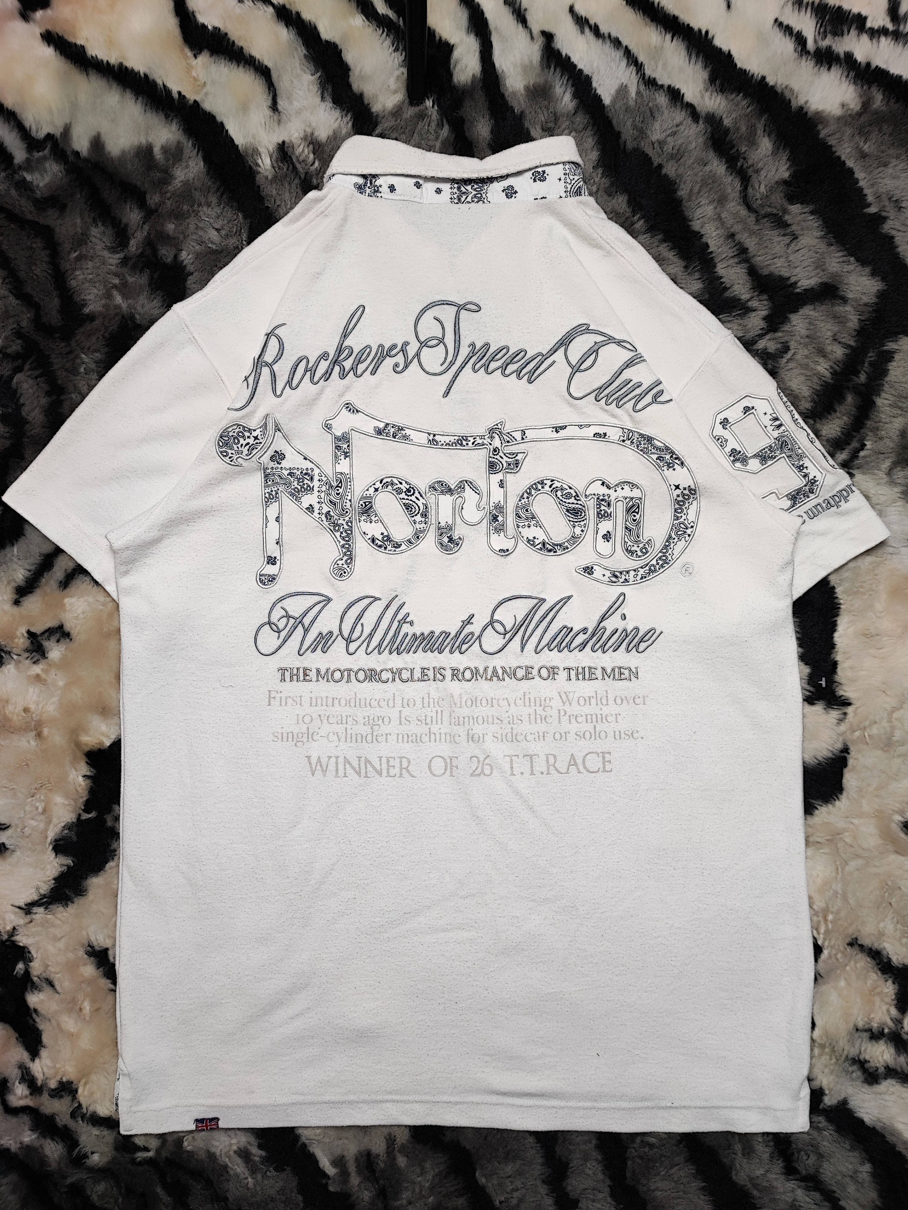 Japanese Brand × Norton Vintage Norton Embroidery Tshirt XL Size US XL / EU 56 / 4 - 11 Thumbnail