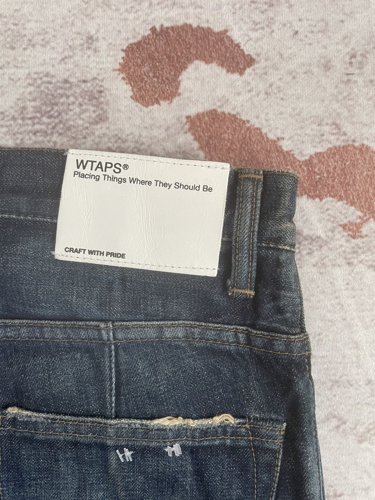 Wtaps FW13 WTAPS LIFIST Thrashed Denim Pants Size US 31 - 10 Thumbnail
