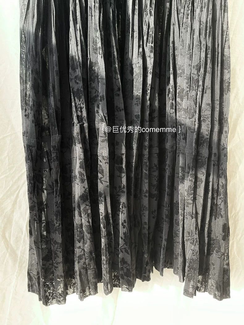 Comme des Garcons Comme Des Garcons Velvet rose halter pleated skirt dress Size S / US 4 / IT 40 - 6 Thumbnail