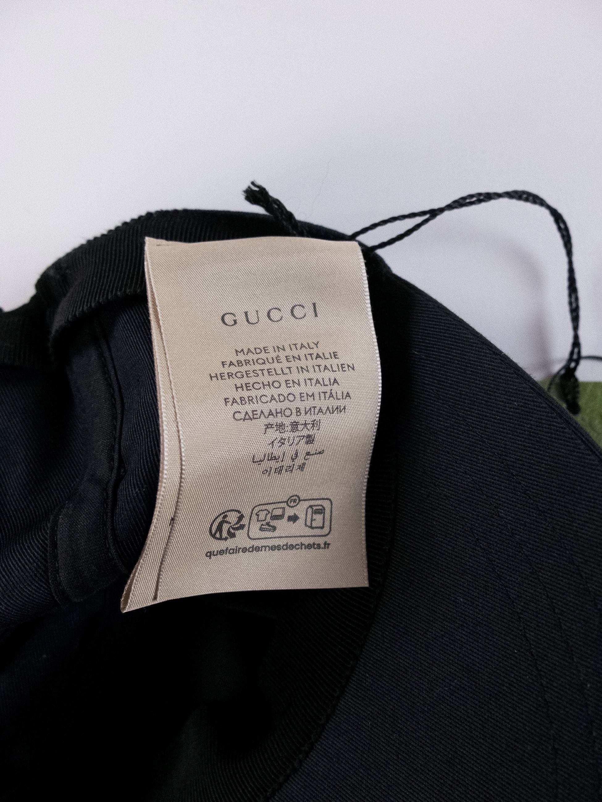 Gucci GUCCI 25 black monogram dad cotton baseball cap Medium Size ONE SIZE - 12 Thumbnail