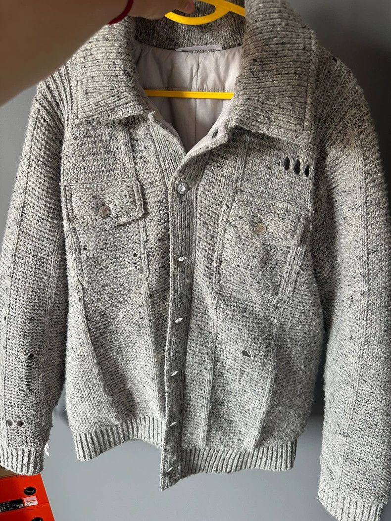 Helmut Lang Helmut Lang size MHeavy coat with hole in wool coat -DMC Size US M / EU 48-50 / 2 - 1 Thumbnail